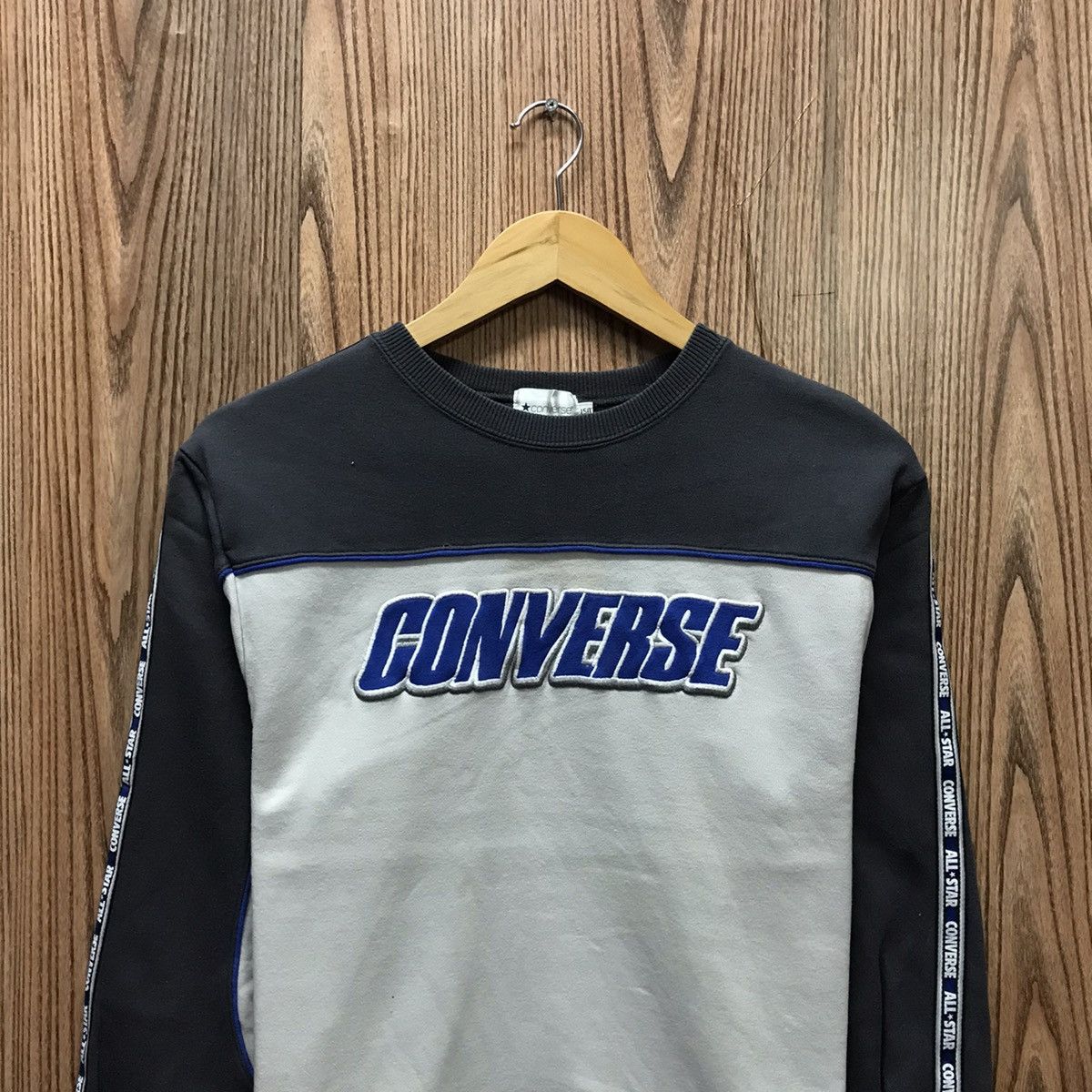 Converse × Vintage Vintage Converse Sweatshirt Embroidery Spellout Converse Size US M / EU 48-50 / 2 - 2 Thumbnail