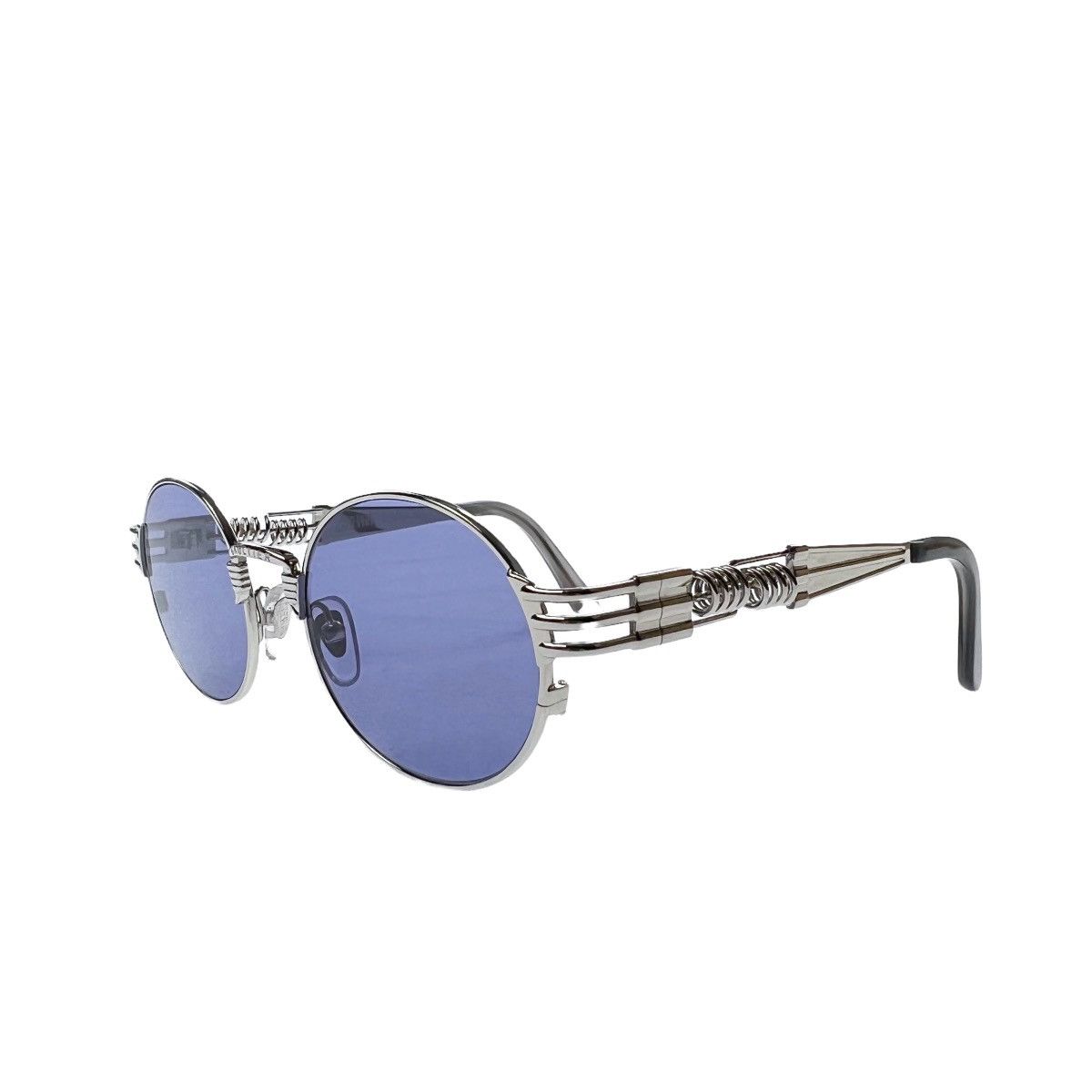 Jean Paul Gaultier Jean Paul Gaultier x Karim Benzema 56-6106 Silver Sunglasses Size ONE SIZE - 4 Thumbnail