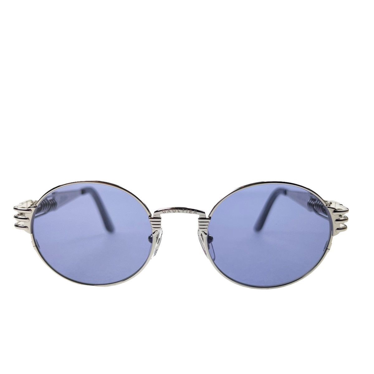 Jean Paul Gaultier Jean Paul Gaultier x Karim Benzema 56-6106 Silver Sunglasses Size ONE SIZE - 2 Thumbnail