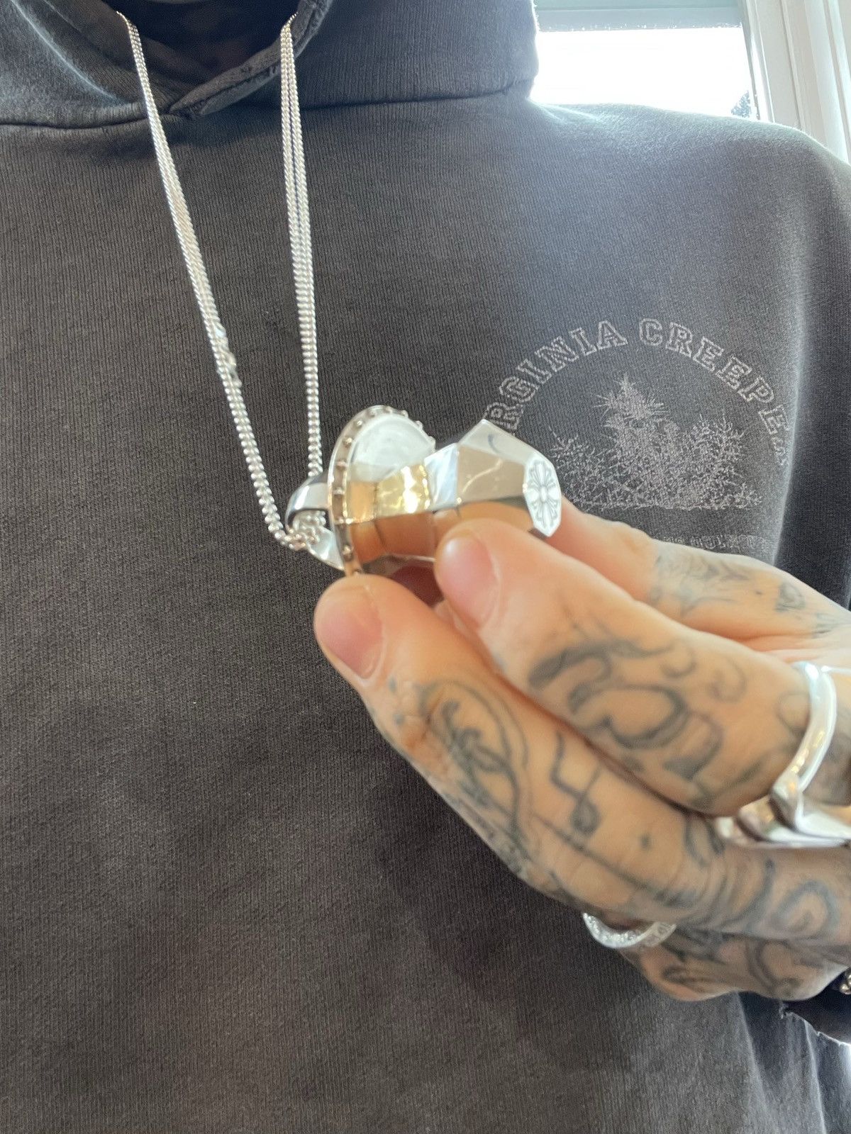 Chrome Hearts Chrome Hearts SOLID SILVER RING POP NECKLACE RING Size ONE SIZE - 5 Thumbnail
