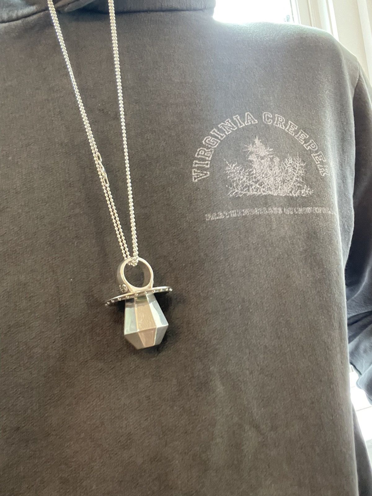 Chrome Hearts Chrome Hearts SOLID SILVER RING POP NECKLACE RING Size ONE SIZE - 3 Thumbnail