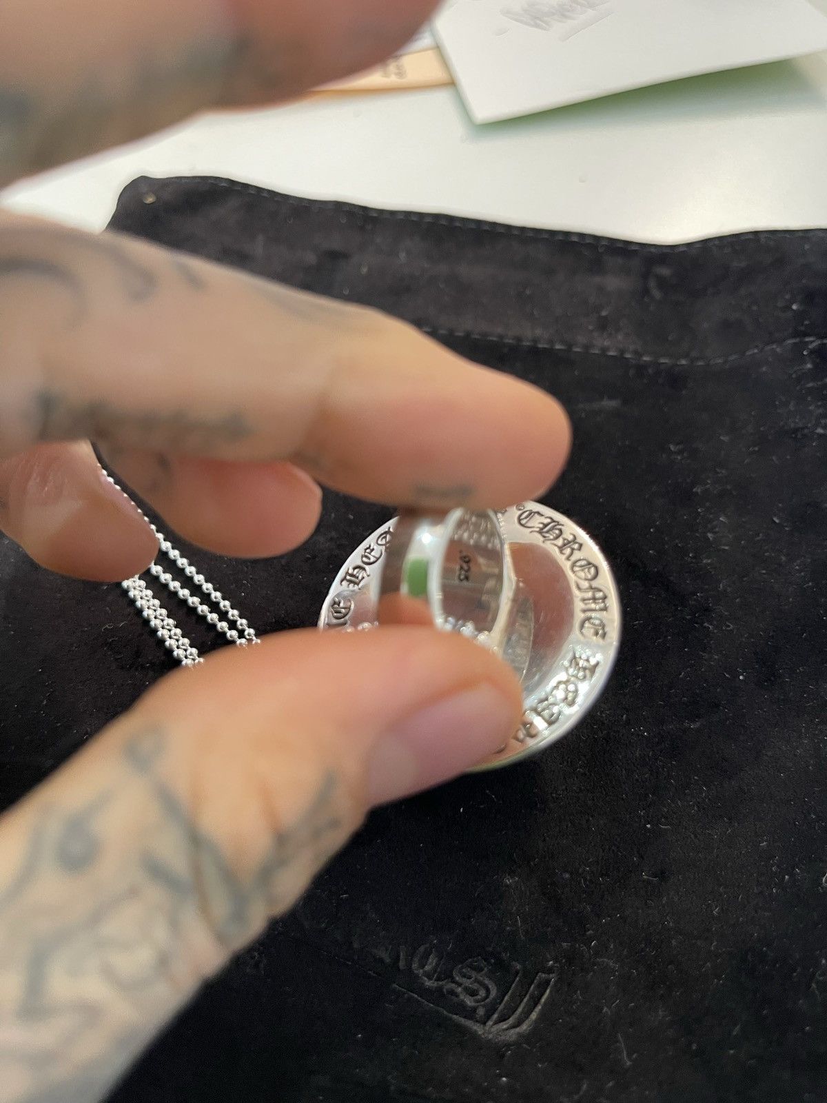 Chrome Hearts Chrome Hearts SOLID SILVER RING POP NECKLACE RING Size ONE SIZE - 12 Thumbnail