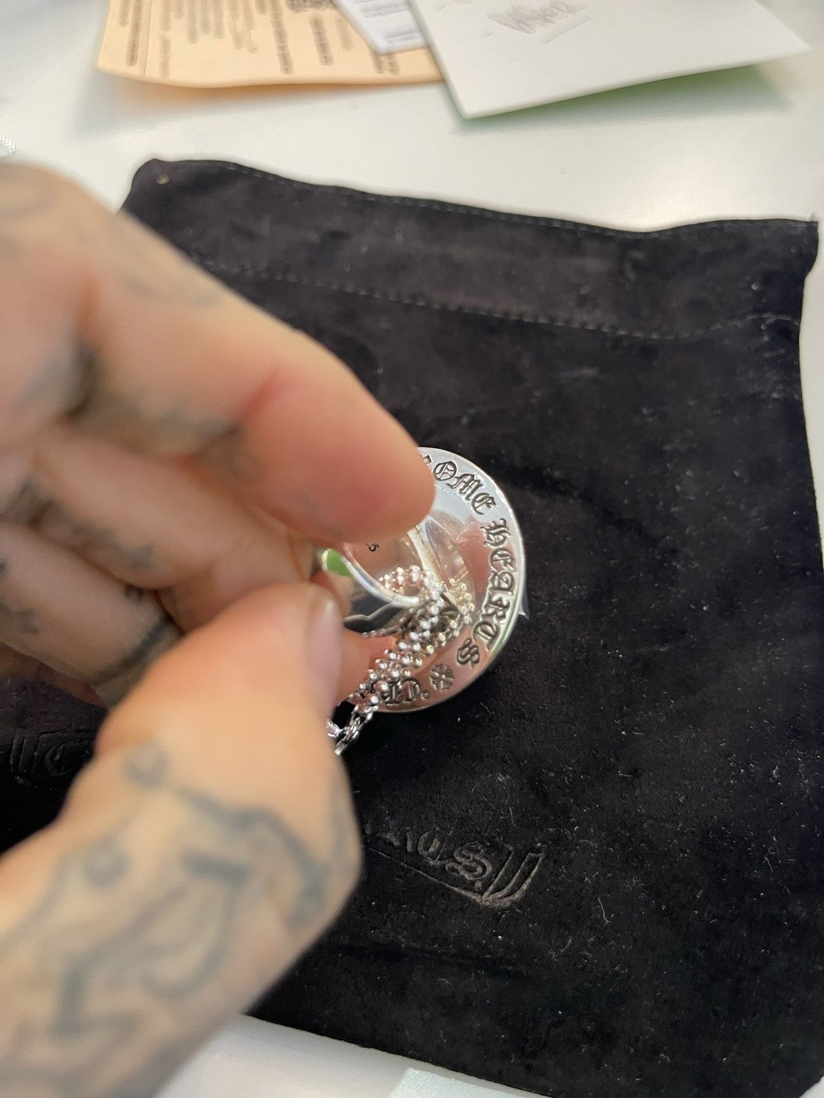 Chrome Hearts Chrome Hearts SOLID SILVER RING POP NECKLACE RING Size ONE SIZE - 11 Thumbnail