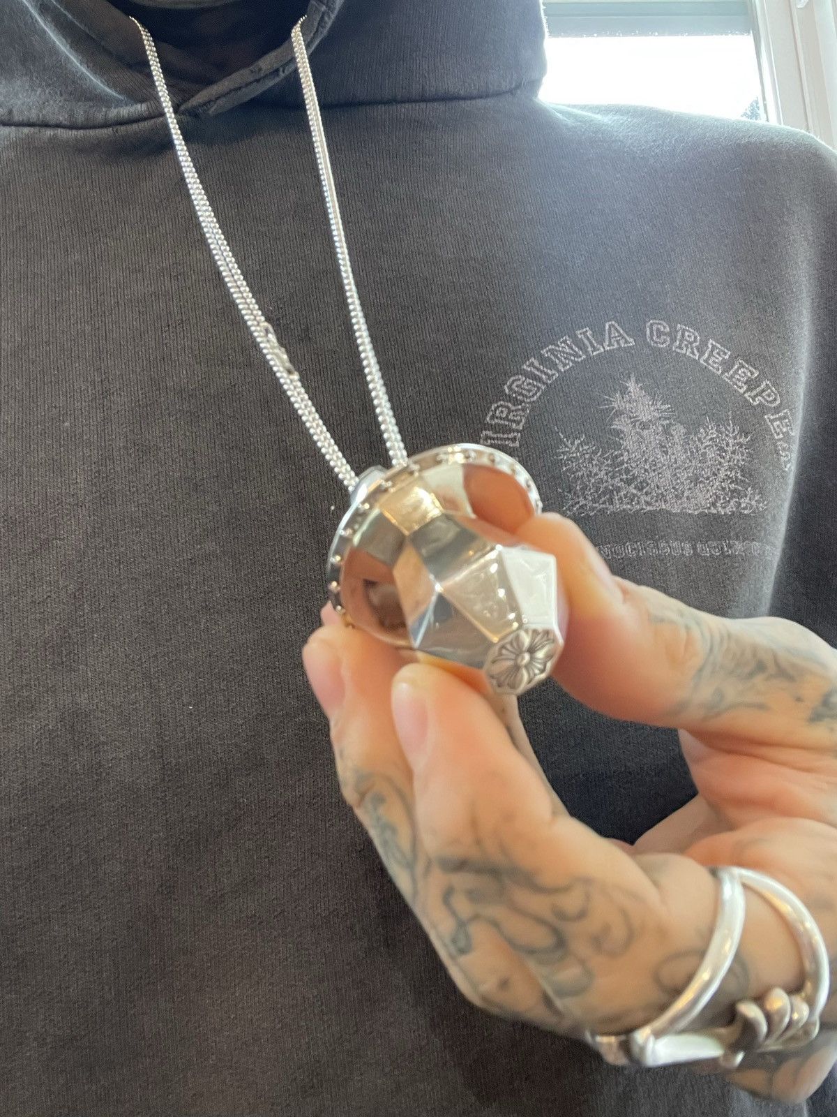 Chrome Hearts Chrome Hearts SOLID SILVER RING POP NECKLACE RING Size ONE SIZE - 6 Thumbnail