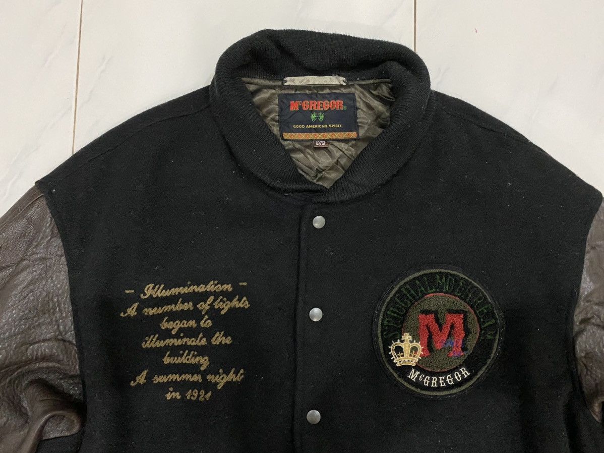 McGregor 🔥Vintage🔥 90’s Mcgregor Varsity Leather Jacket Size US XL / EU 56 / 4 - 6 Thumbnail