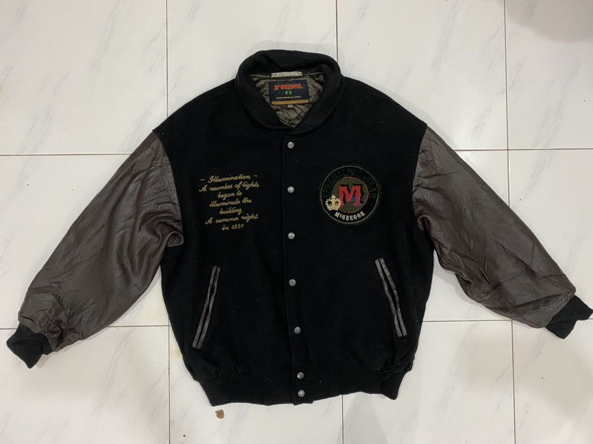 McGregor 🔥Vintage🔥 90’s Mcgregor Varsity Leather Jacket Size US XL / EU 56 / 4 - 3 Thumbnail