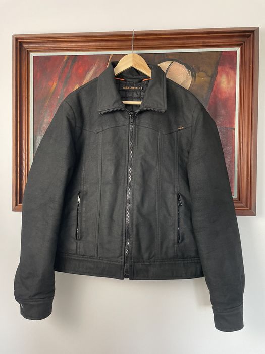 Nudie Jeans Nudie Jeans Black Waxed Work Jacket Rare AvantGarde