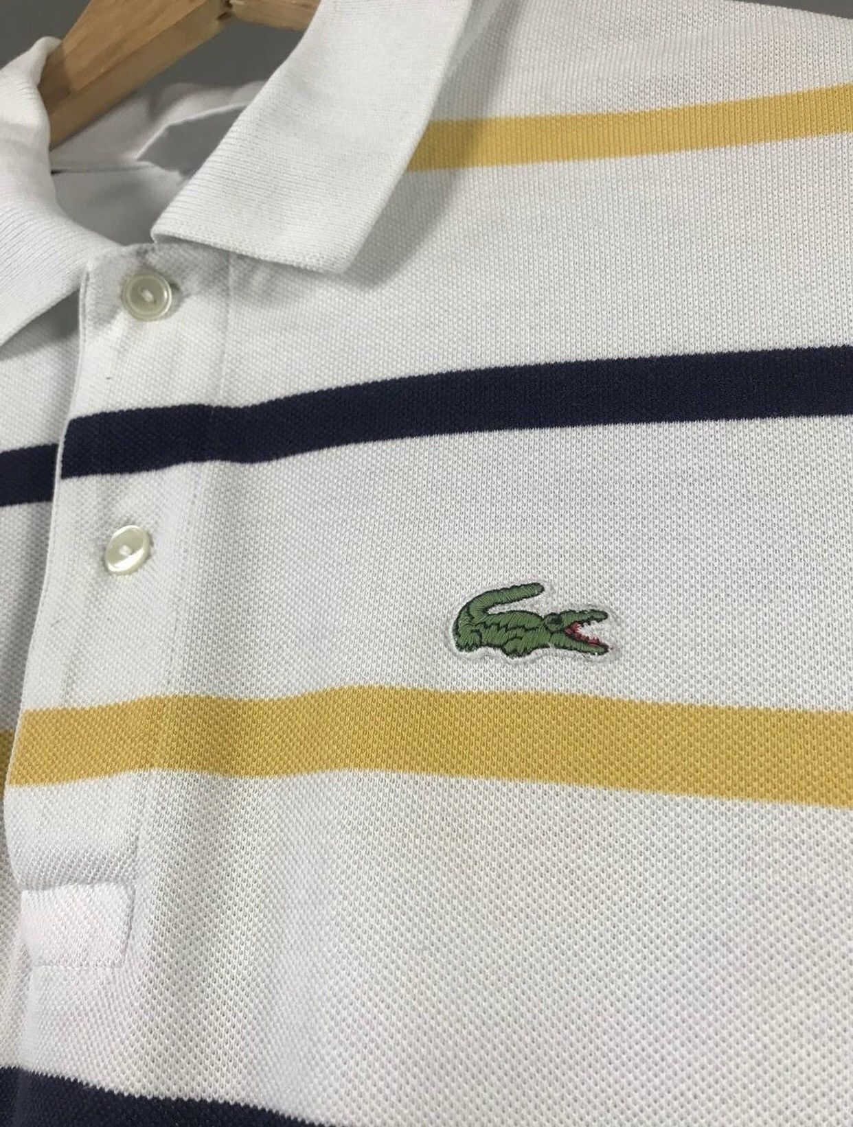 Lacoste × Vintage Lacoste Vintage Luxury Streetwear Polo Tee Size US L / EU 52-54 / 3 - 3 Thumbnail
