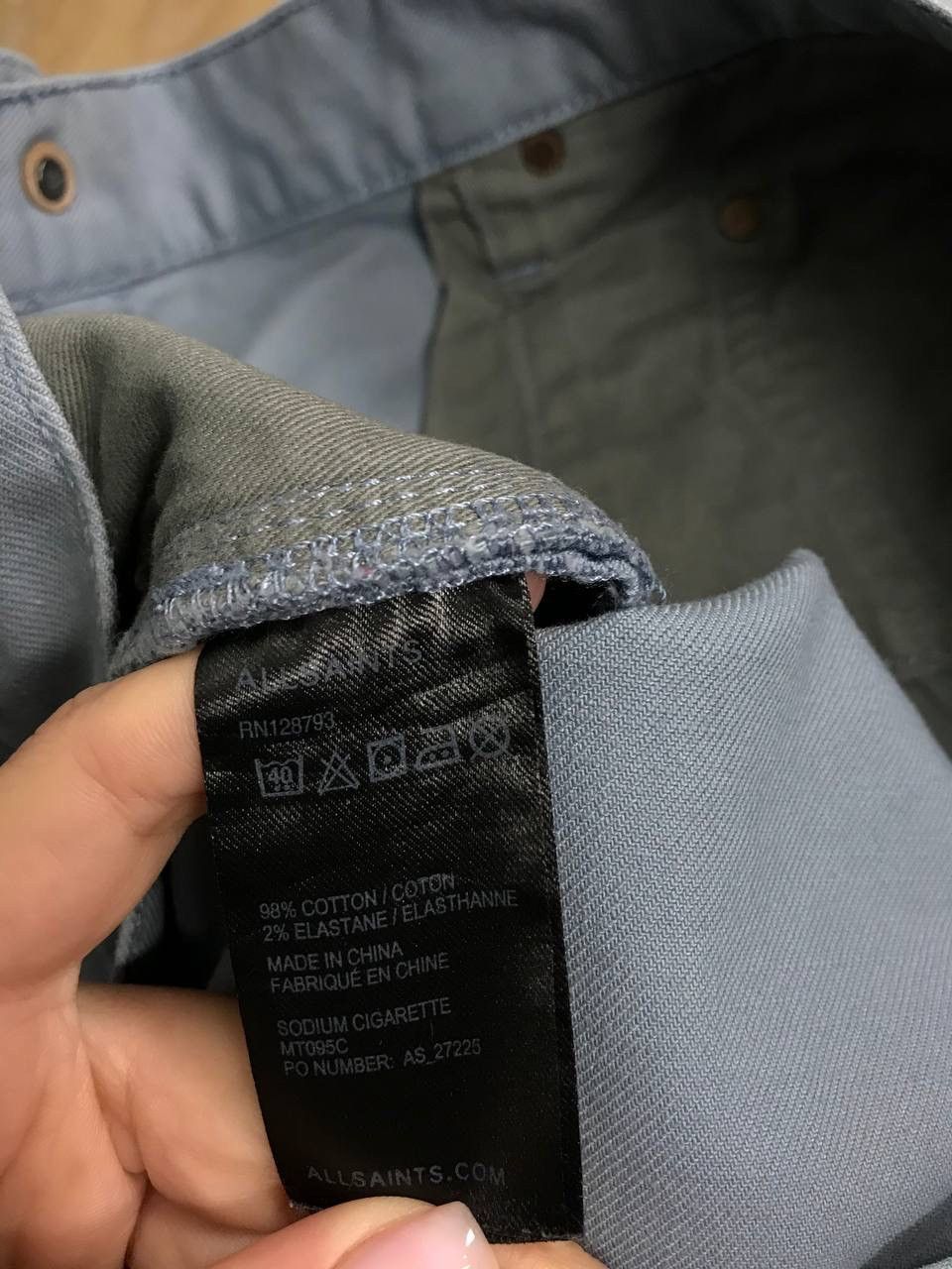 Allsaints Allsaints luxury streetwear blue casual denim pants Size US 34 / EU 50 - 6 Thumbnail