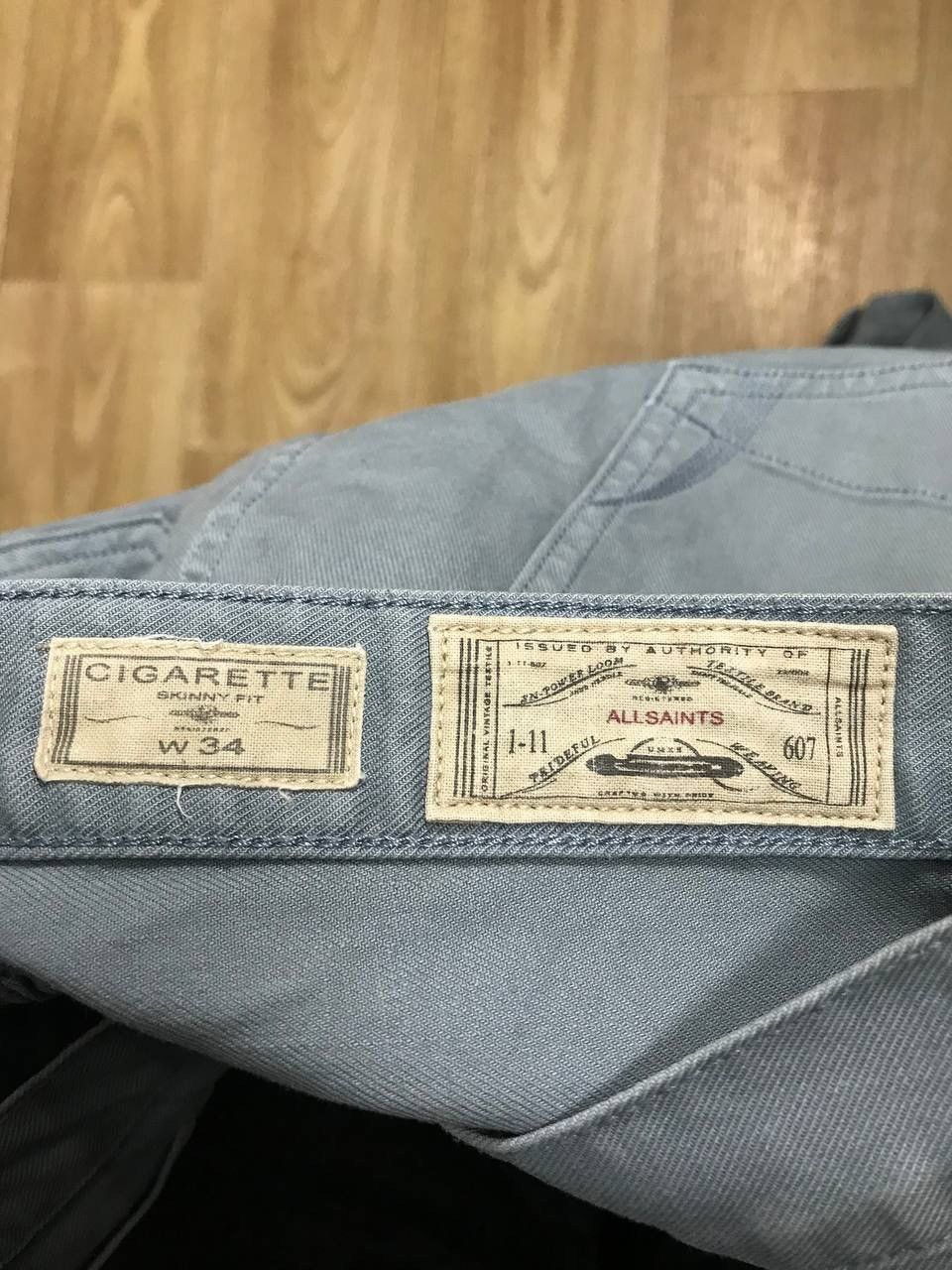 Allsaints Allsaints luxury streetwear blue casual denim pants Size US 34 / EU 50 - 3 Thumbnail