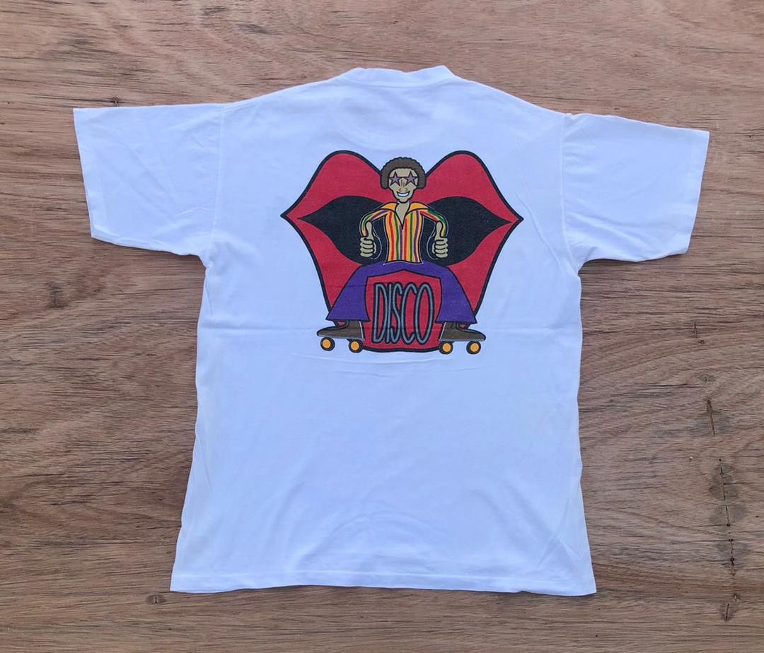 image of Vintage Tee Disco A28 in White, Men's (Size Large)