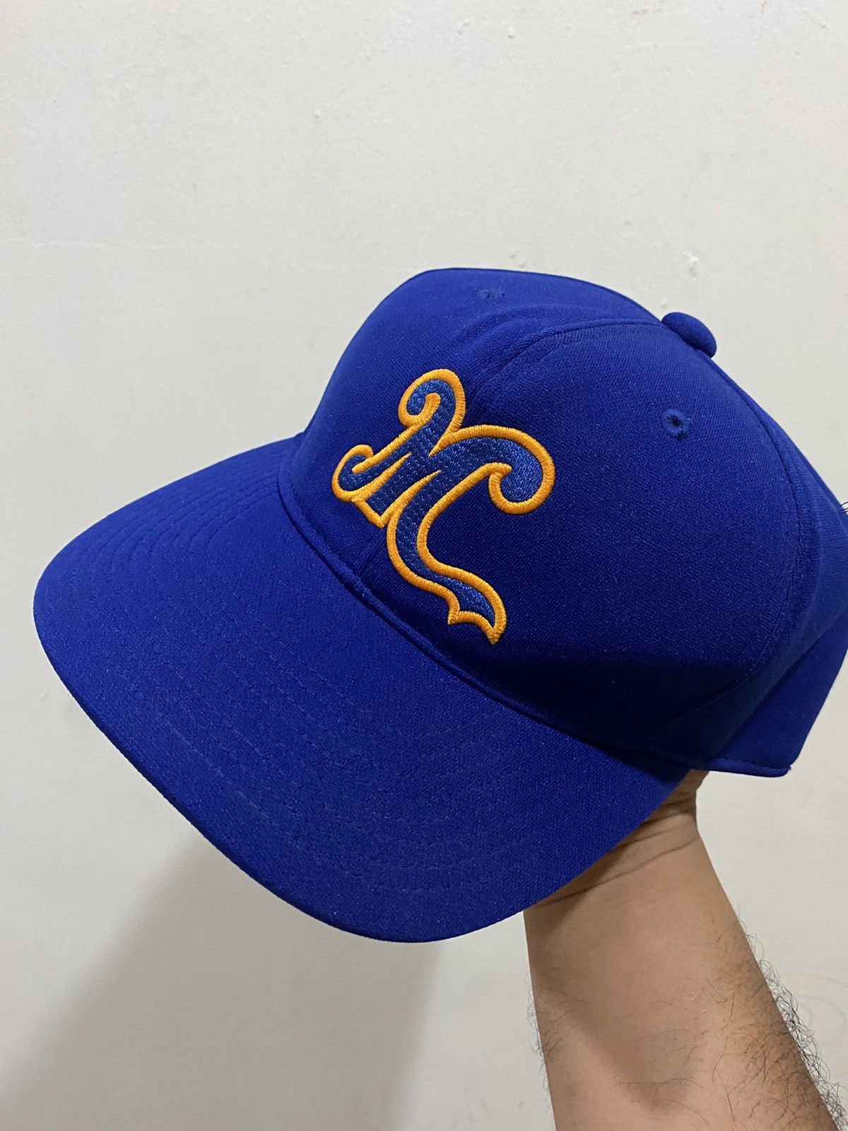 Japanese Brand 🔥Vintage🔥 “M” Japanese Baseball Team Mizuno Hat Size ONE SIZE - 1 Thumbnail