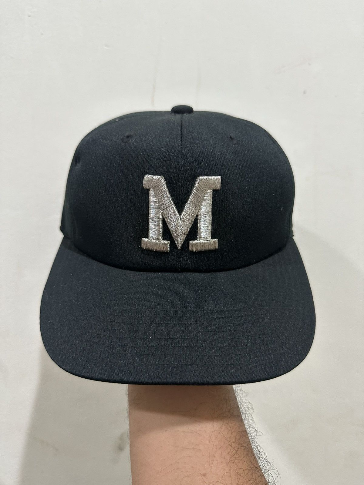 Mizuno 🔥Vintage🔥 Letter “M” Mizuno Japanese Baseball Team Hat Size ONE SIZE - 2 Thumbnail