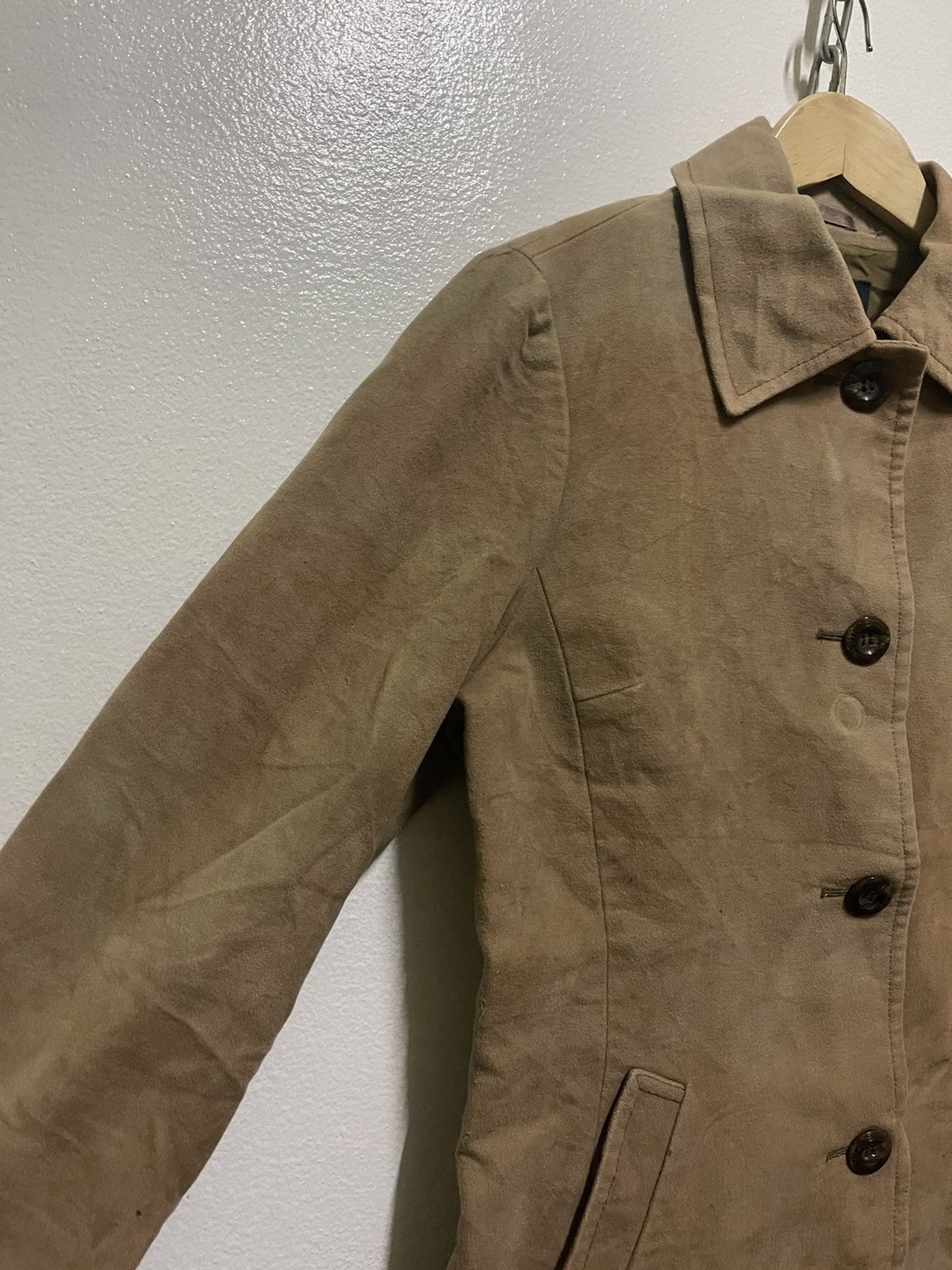 Burberry × Vintage Burberry Jacket Velvet Leather Stripe Size M / US 6-8 / IT 42-44 - 2 Thumbnail