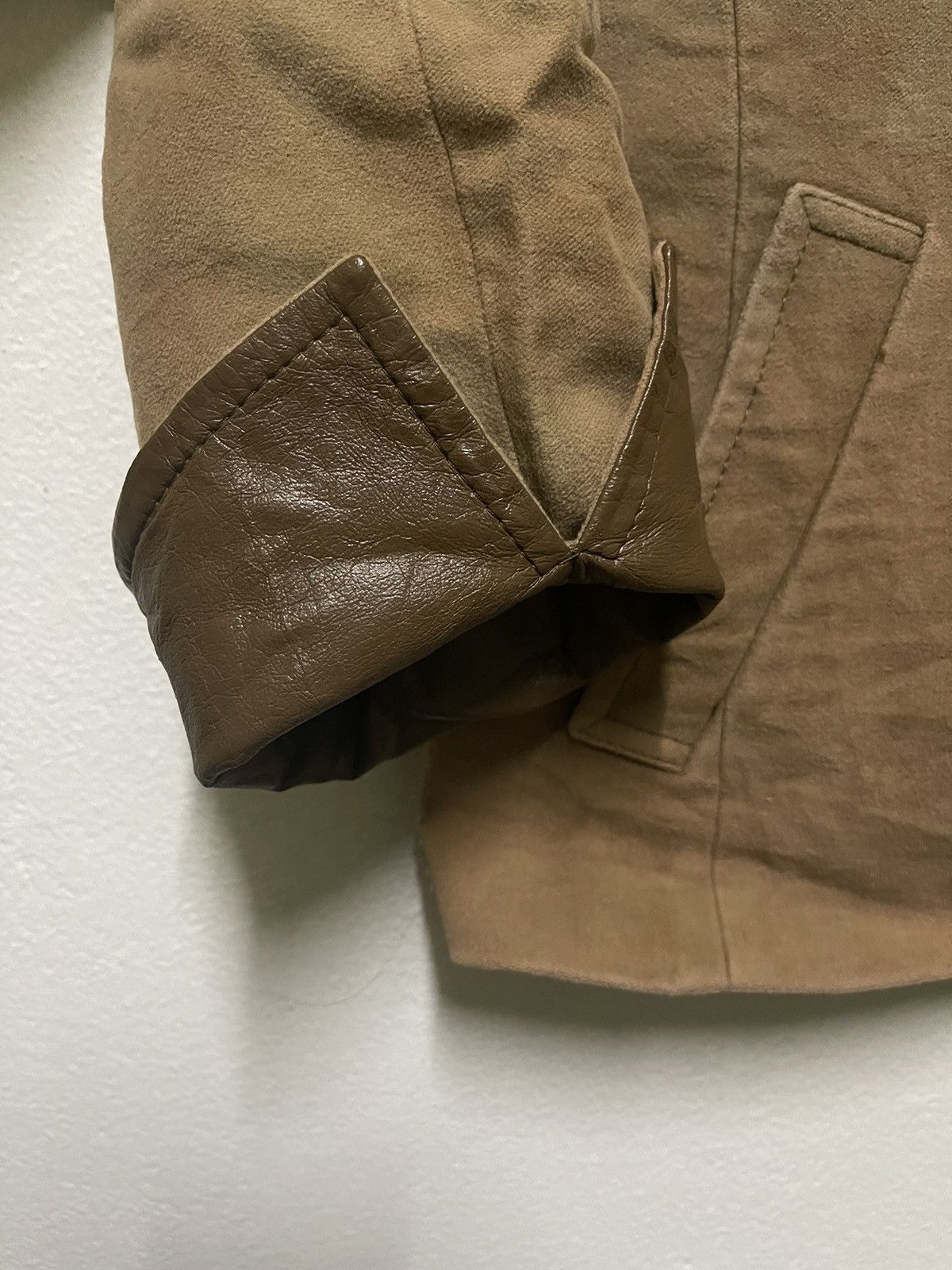 Burberry × Vintage Burberry Jacket Velvet Leather Stripe Size M / US 6-8 / IT 42-44 - 4 Thumbnail