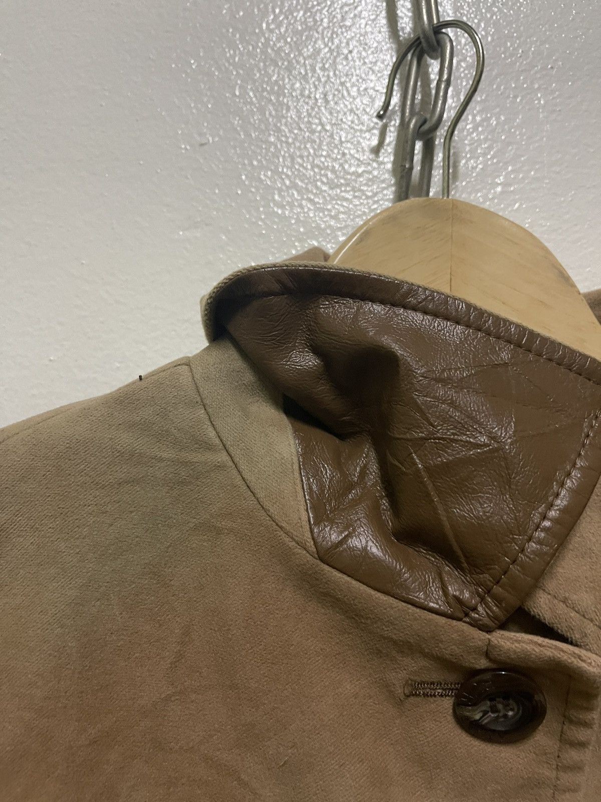 Burberry × Vintage Burberry Jacket Velvet Leather Stripe Size M / US 6-8 / IT 42-44 - 9 Thumbnail