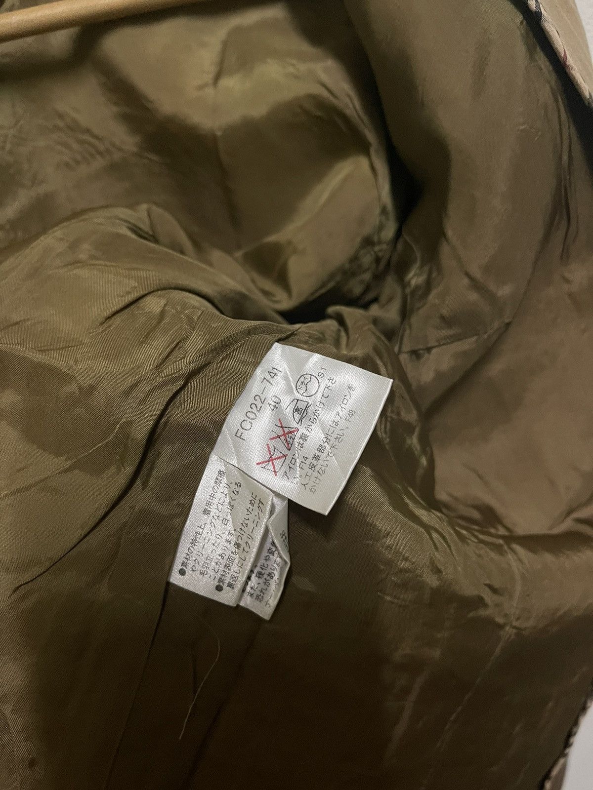 Burberry × Vintage Burberry Jacket Velvet Leather Stripe Size M / US 6-8 / IT 42-44 - 20 Thumbnail