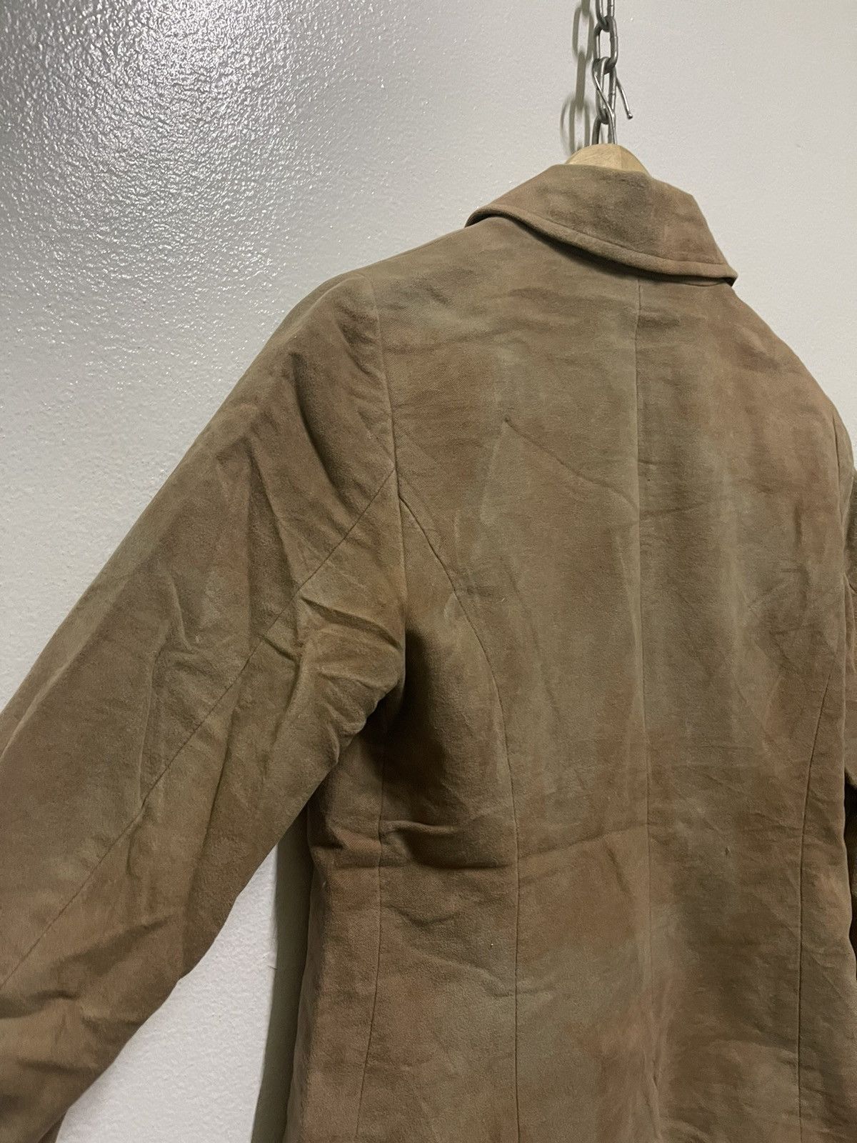 Burberry × Vintage Burberry Jacket Velvet Leather Stripe Size M / US 6-8 / IT 42-44 - 13 Thumbnail