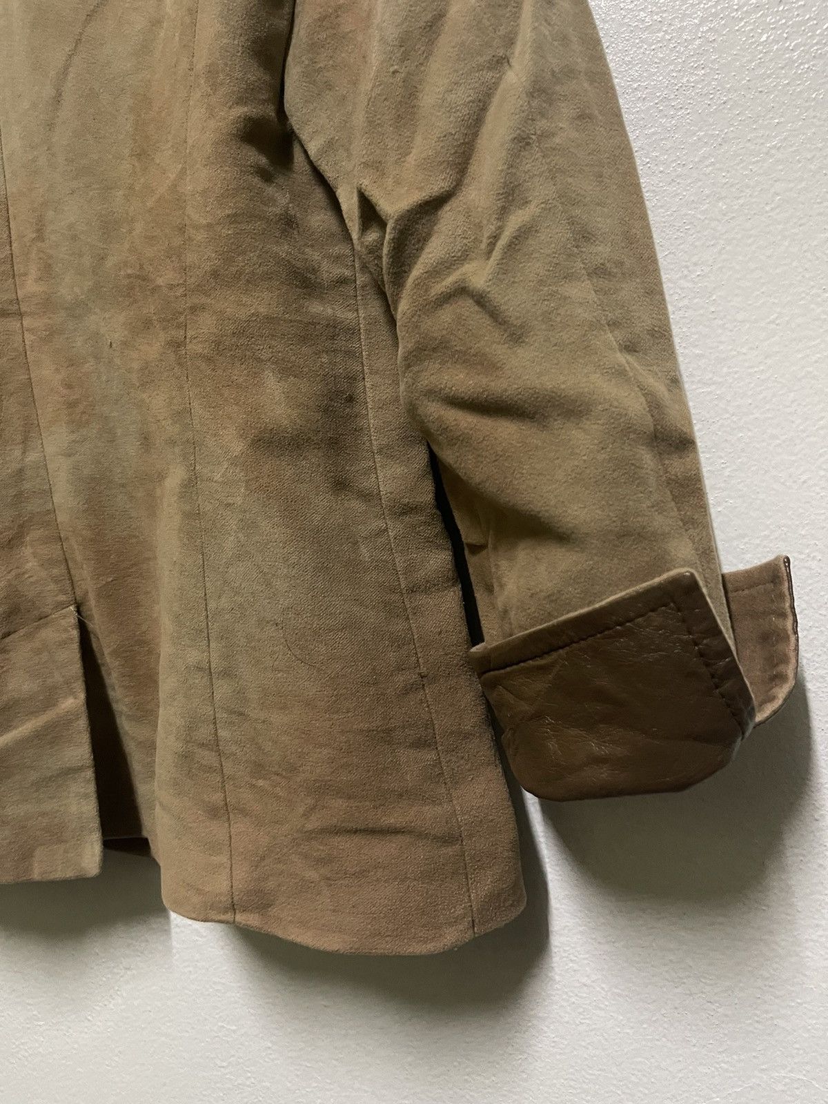 Burberry × Vintage Burberry Jacket Velvet Leather Stripe Size M / US 6-8 / IT 42-44 - 16 Thumbnail