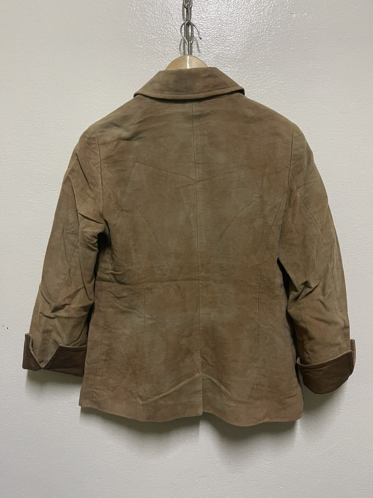 Burberry × Vintage Burberry Jacket Velvet Leather Stripe Size M / US 6-8 / IT 42-44 - 12 Thumbnail