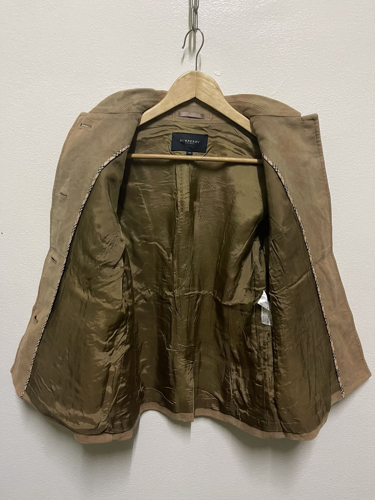 Burberry × Vintage Burberry Jacket Velvet Leather Stripe Size M / US 6-8 / IT 42-44 - 18 Thumbnail
