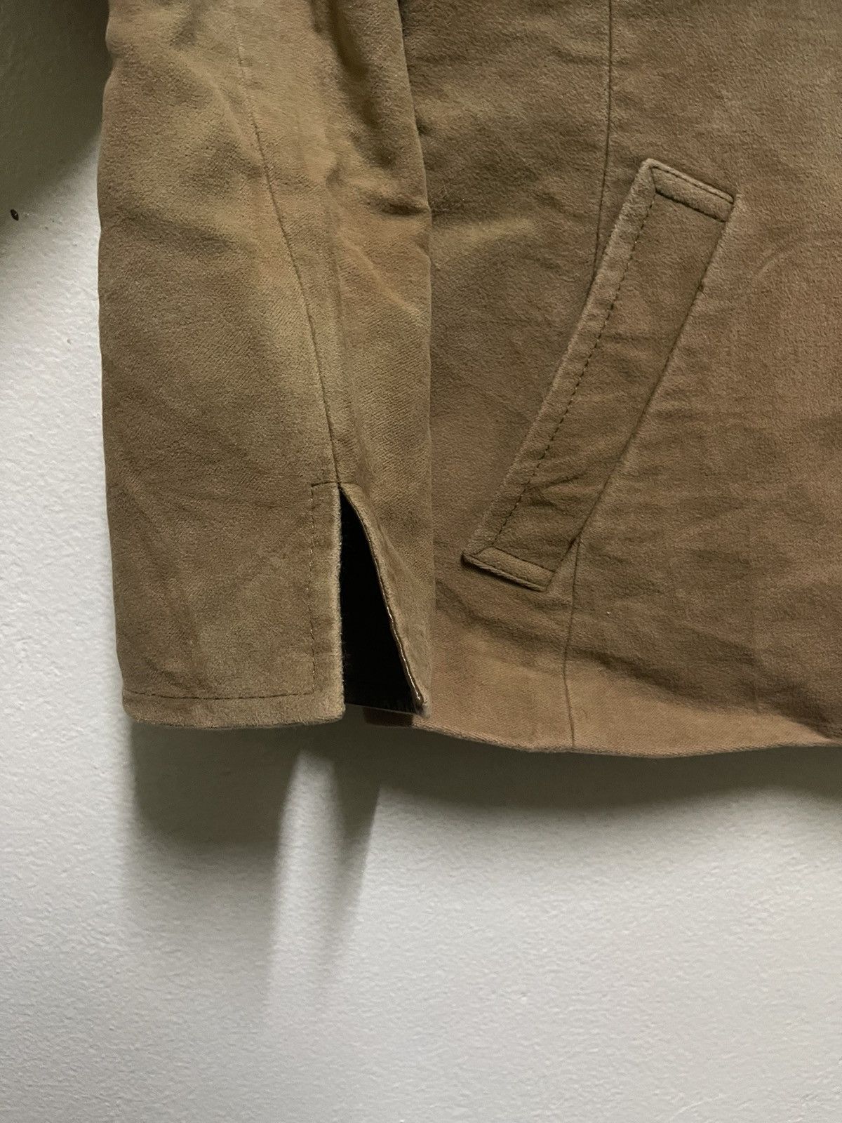Burberry × Vintage Burberry Jacket Velvet Leather Stripe Size M / US 6-8 / IT 42-44 - 3 Thumbnail