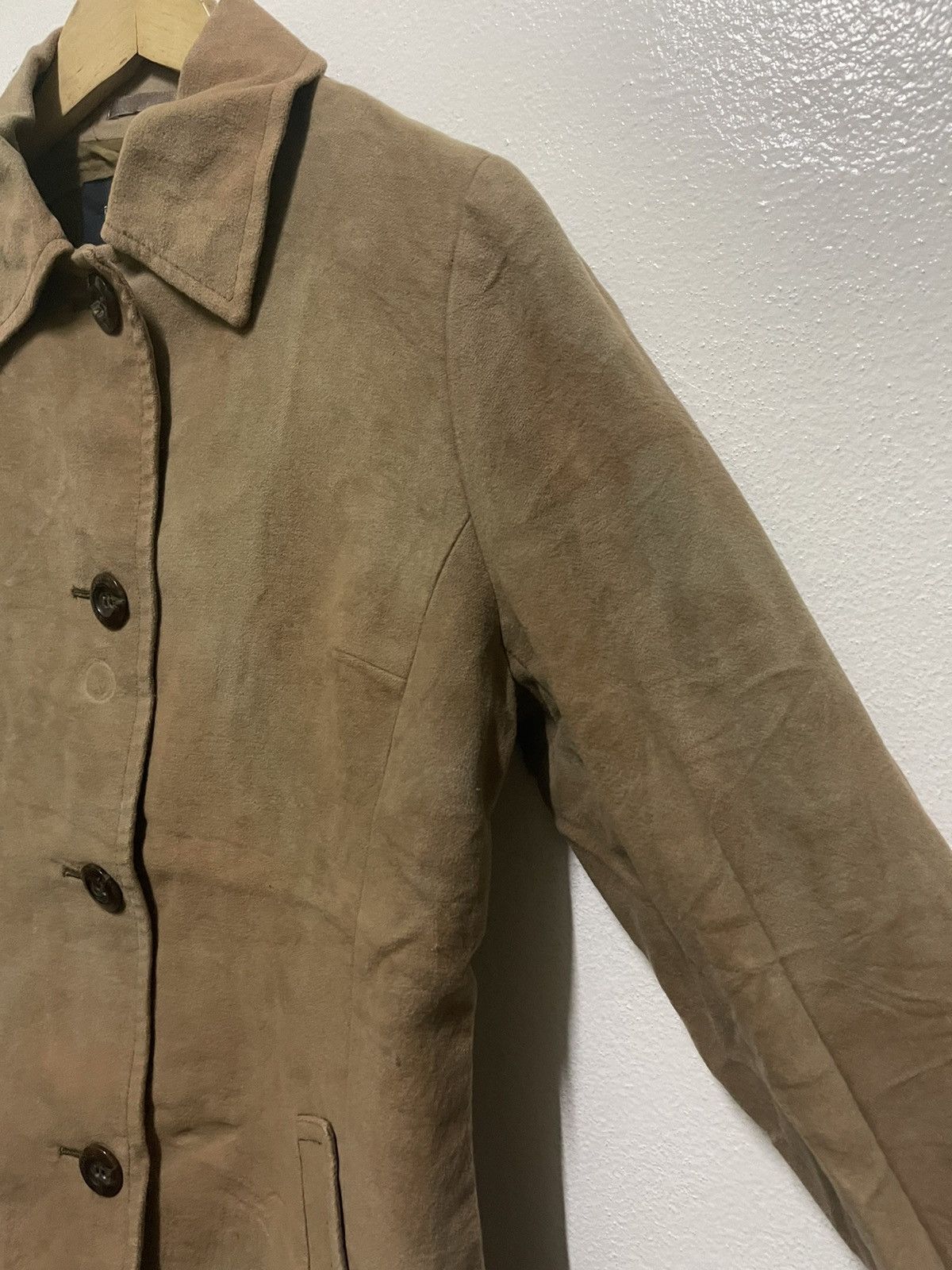 Burberry × Vintage Burberry Jacket Velvet Leather Stripe Size M / US 6-8 / IT 42-44 - 5 Thumbnail