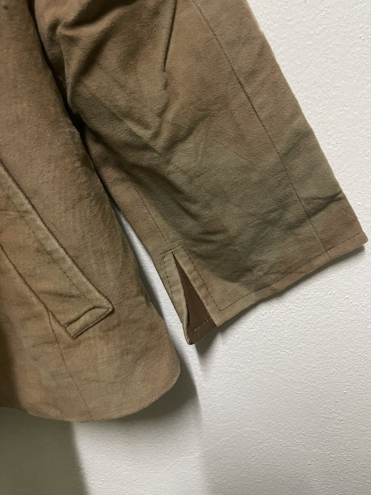 Burberry × Vintage Burberry Jacket Velvet Leather Stripe Size M / US 6-8 / IT 42-44 - 6 Thumbnail