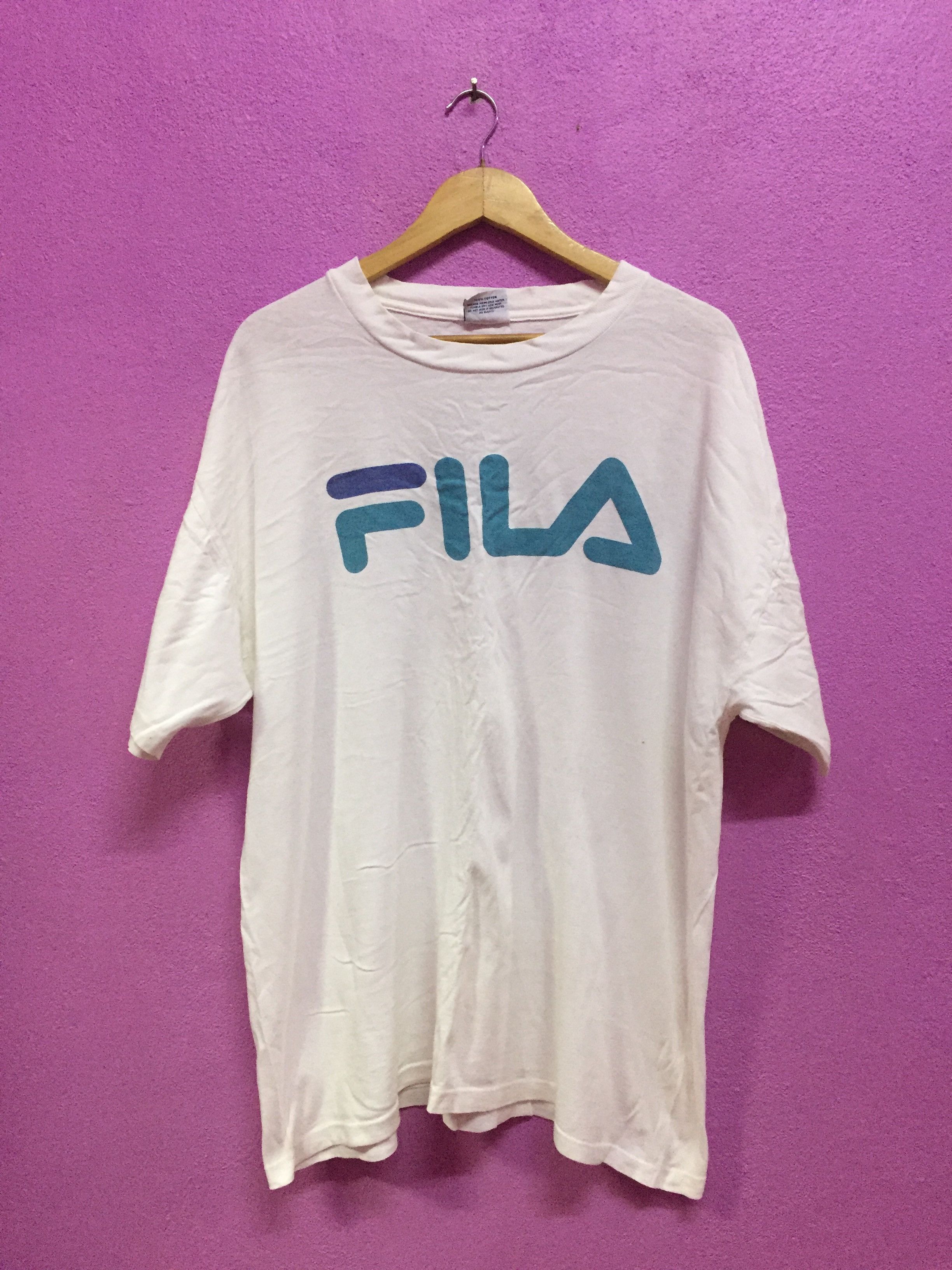 Fila Vintage 90's Fila T-Shirts Size L Size US L / EU 52-54 / 3 - 1 Thumbnail