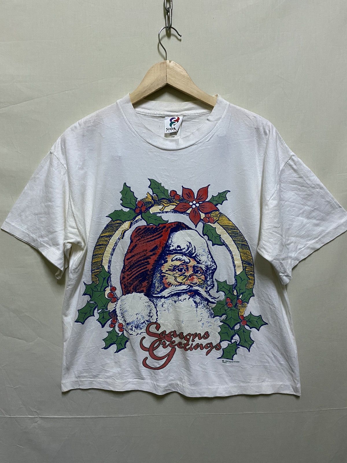 Vintage Santa Vintage T Shirt Signal Size US L / EU 52-54 / 3 - 1 Thumbnail