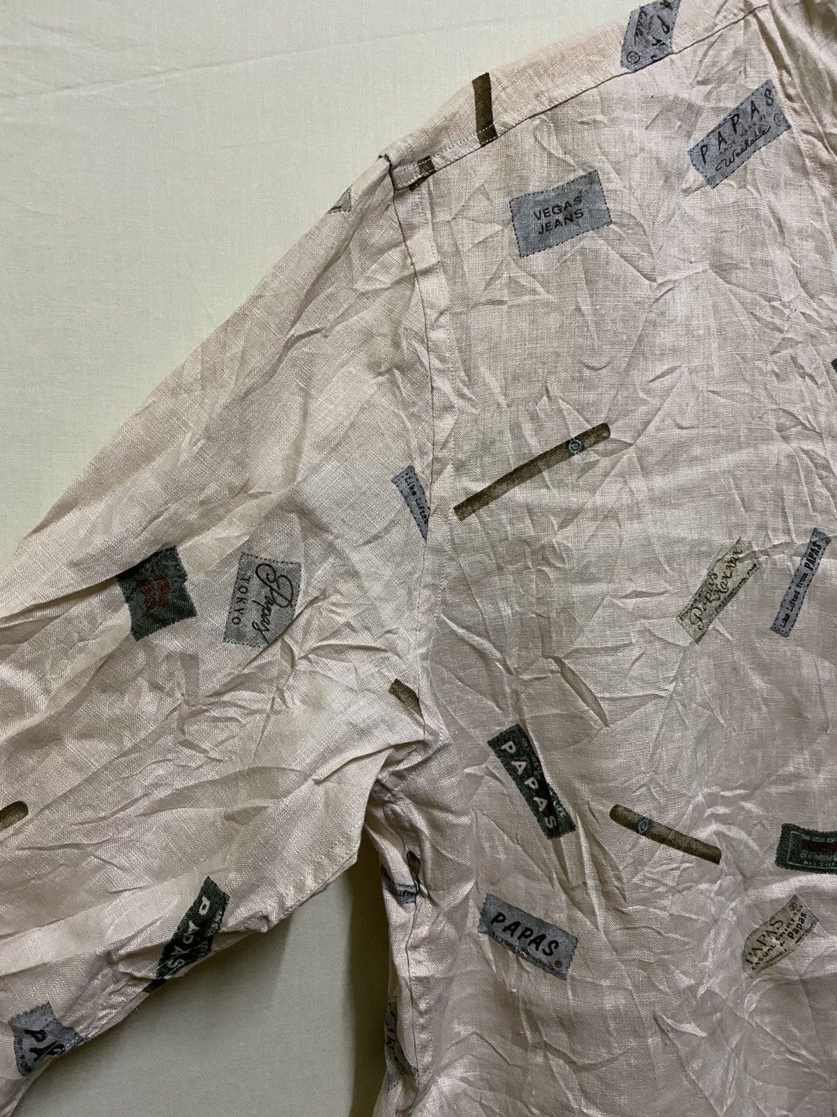 Japanese Brand × Vintage Papas Full Print Zipper Hoodie Size US M / EU 48-50 / 2 - 2 Thumbnail