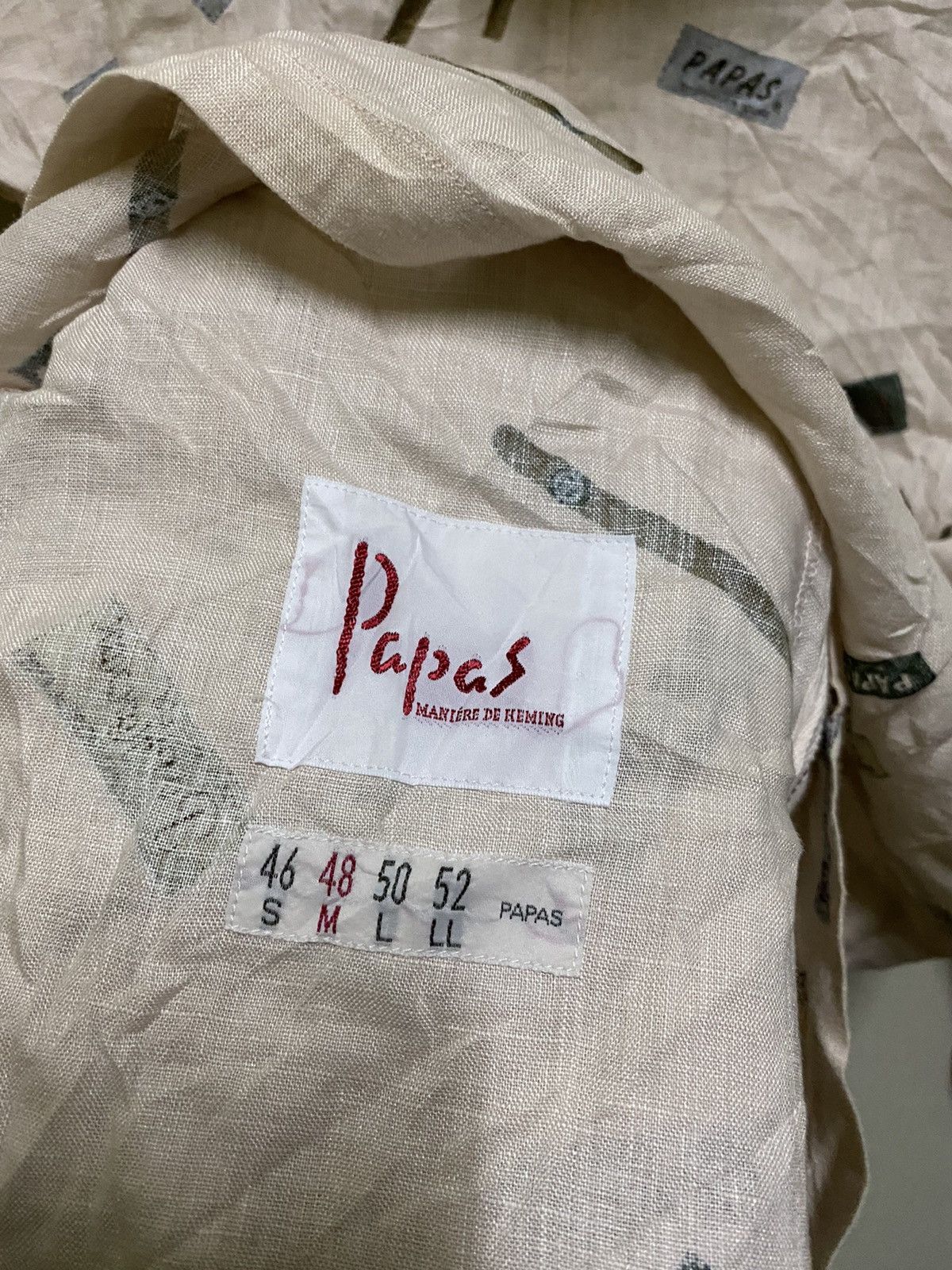 Japanese Brand × Vintage Papas Full Print Zipper Hoodie Size US M / EU 48-50 / 2 - 7 Thumbnail