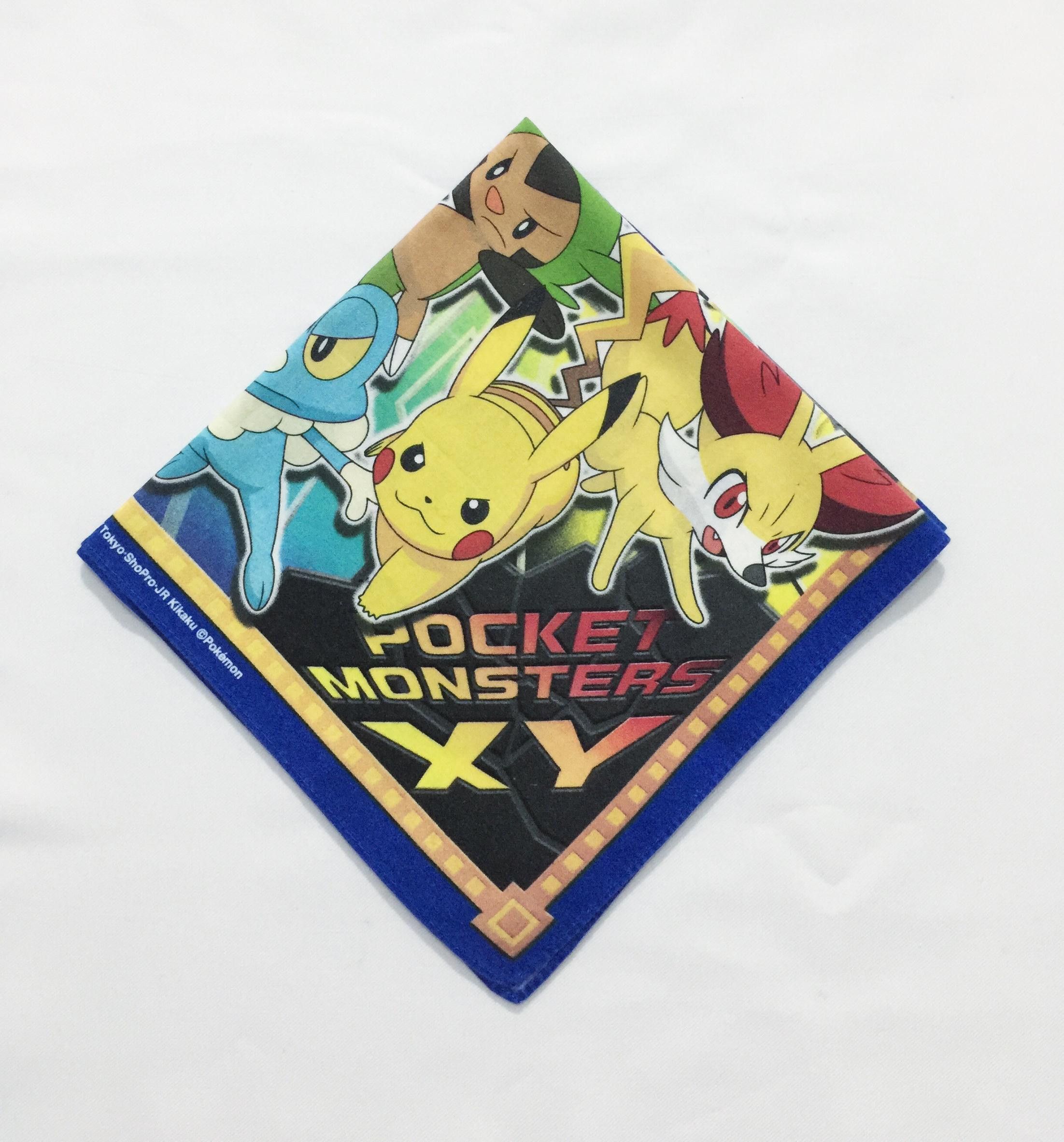 Pokemon Rare Pokemon Monster XY Handkerchief hanky bandana scarf Size ONE SIZE - 1 Thumbnail