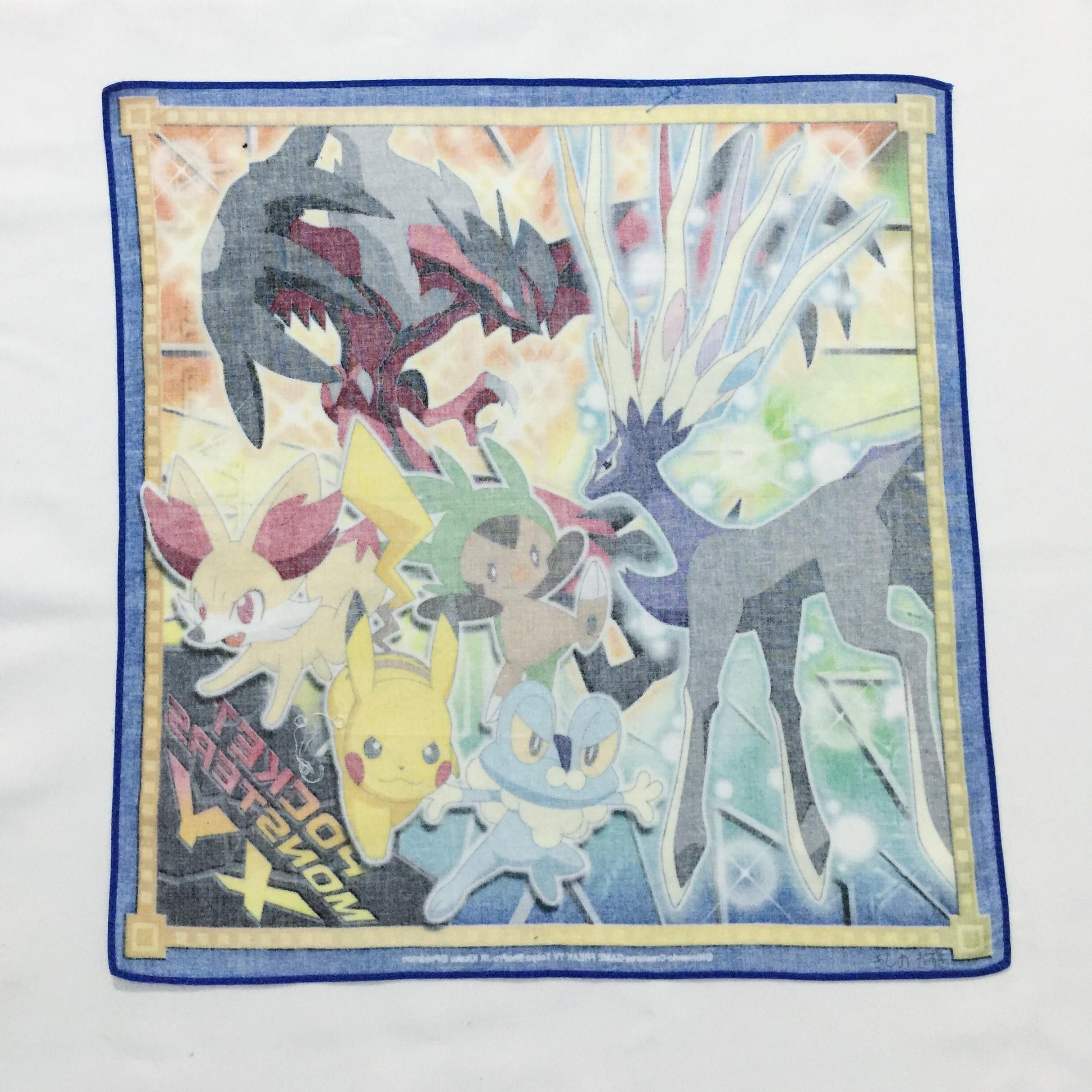 Pokemon Rare Pokemon Monster XY Handkerchief hanky bandana scarf Size ONE SIZE - 5 Thumbnail