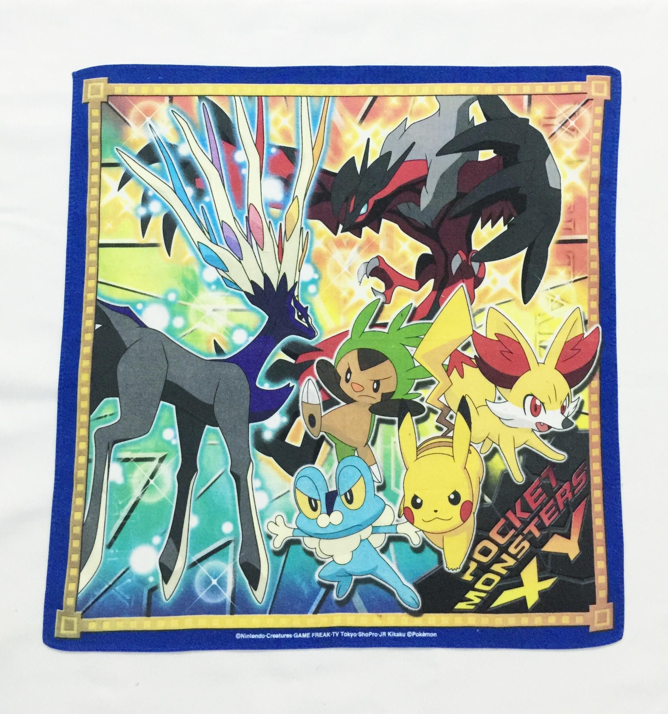 Pokemon Rare Pokemon Monster XY Handkerchief hanky bandana scarf Size ONE SIZE - 2 Thumbnail