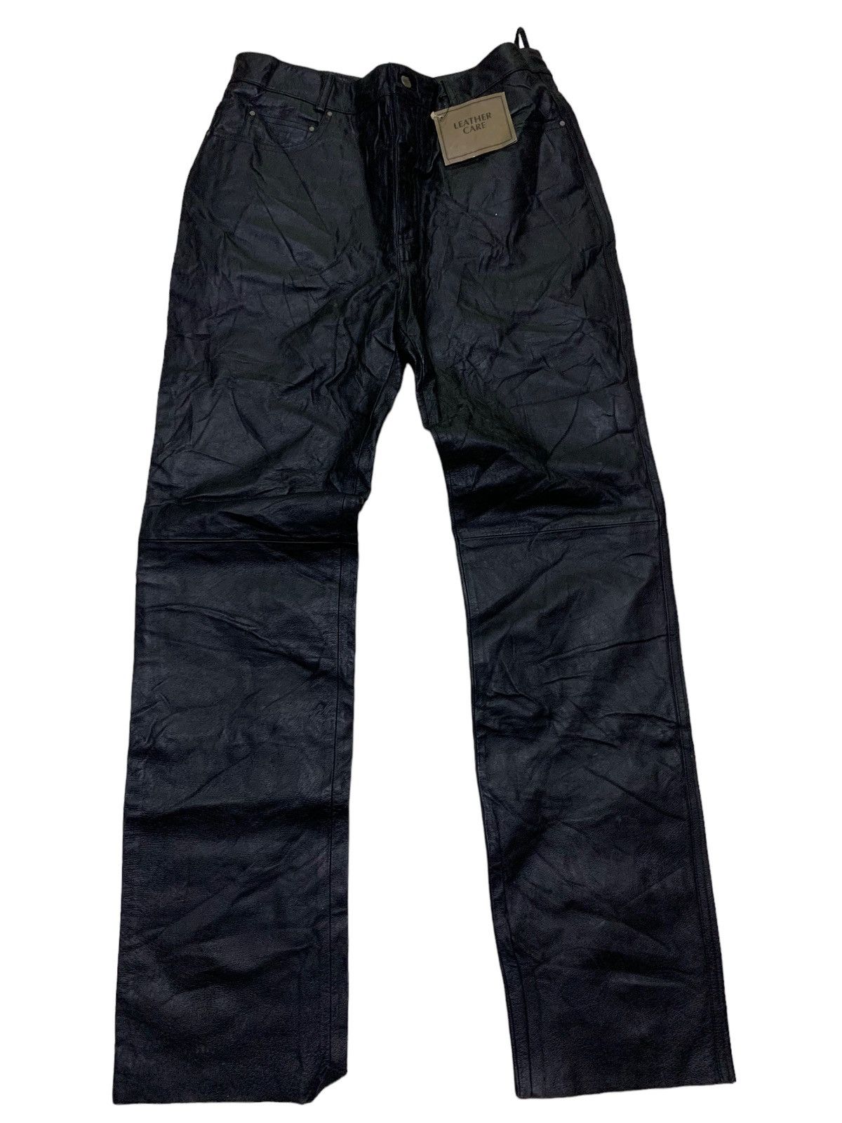 Designer × Leather Leather pants Size US 32 / EU 48 - 12 Thumbnail