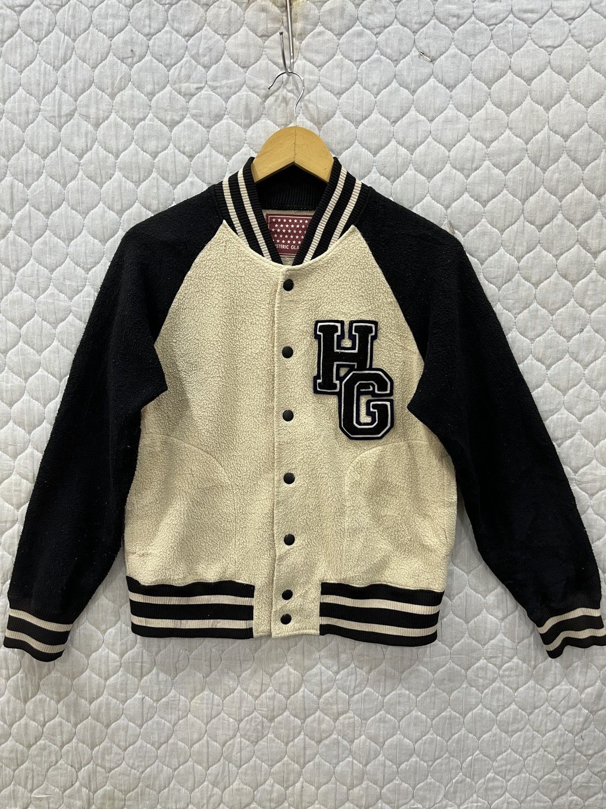 (Zz). VINTAGE HYSTERIC GLAMOUR HYPEBEAST VARSITY JACKET
