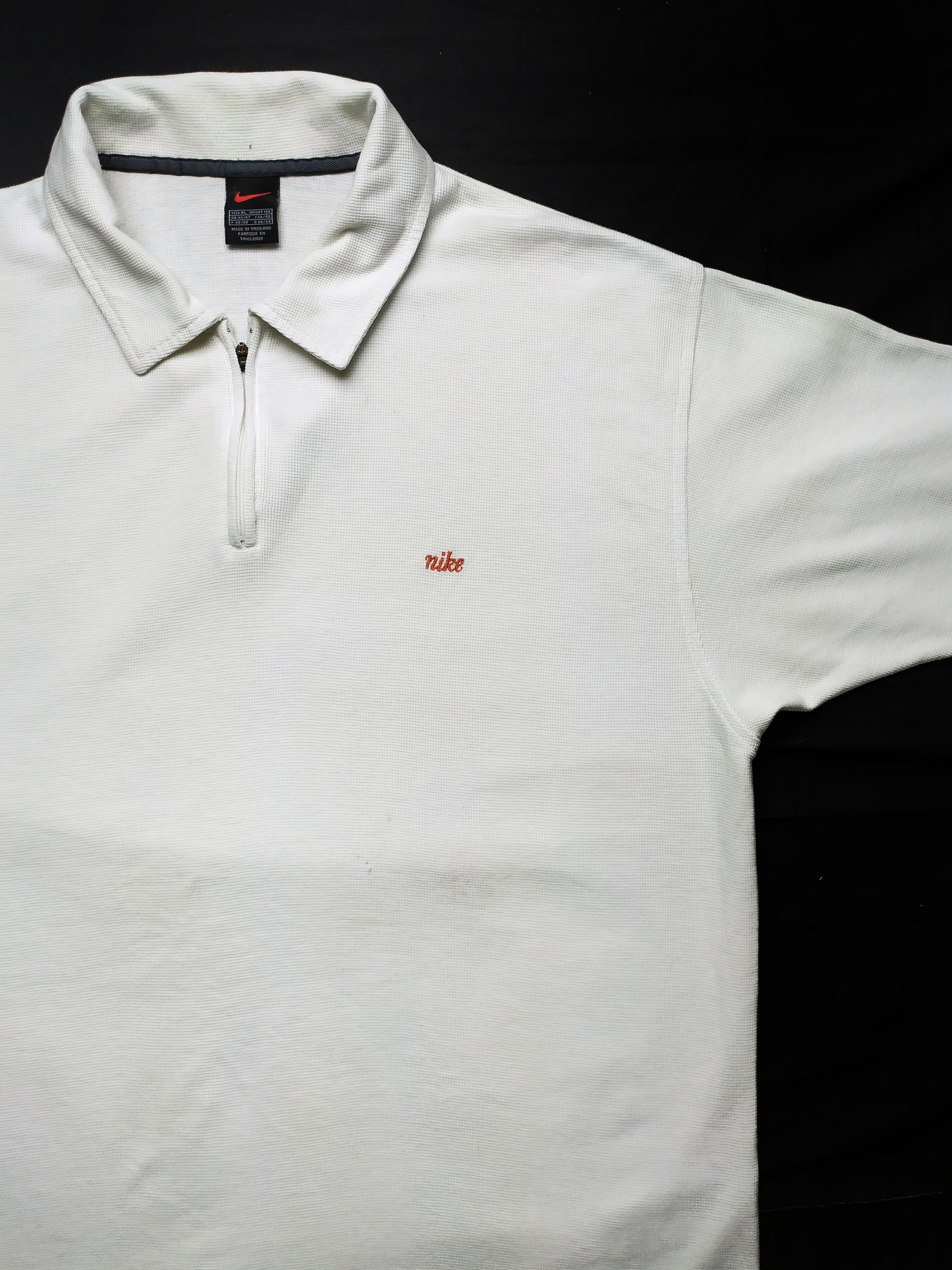 Nike Nike Vintage 90s Polo T-shirt White Size US XL / EU 56 / 4 - 1 Thumbnail