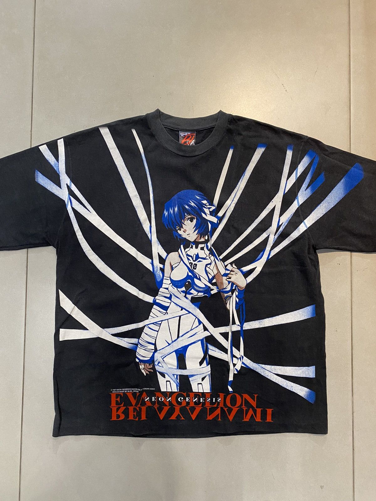 image of Comics Neo Genesis Evangelion Bootleg Rei XL Manga Anime 2000S in Black, Men's (Size 2XL)