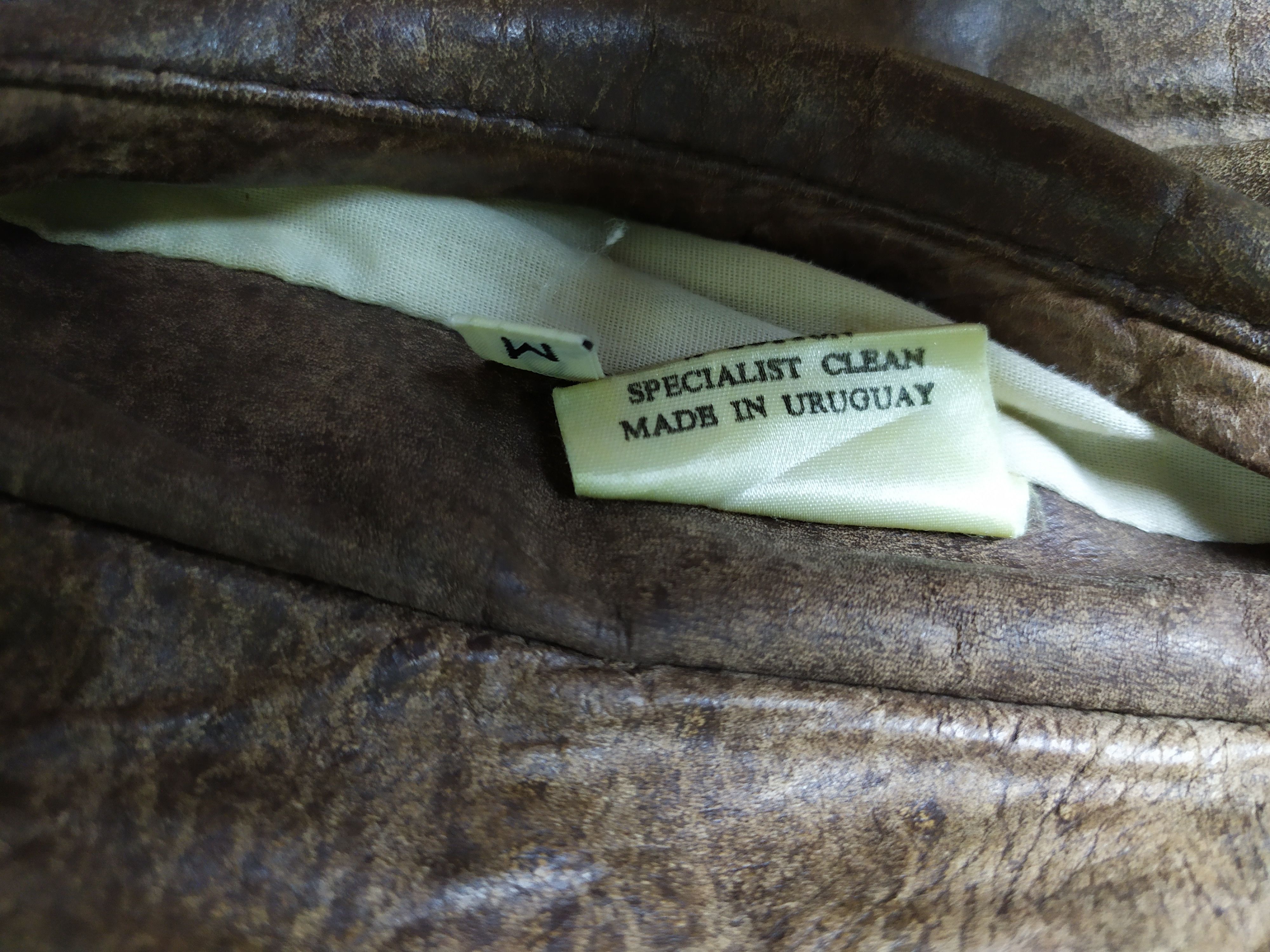 Vintage Vintage Leather Washed Denim 2 side oversized Aviator Jacket Size US M / EU 48-50 / 2 - 18 Thumbnail