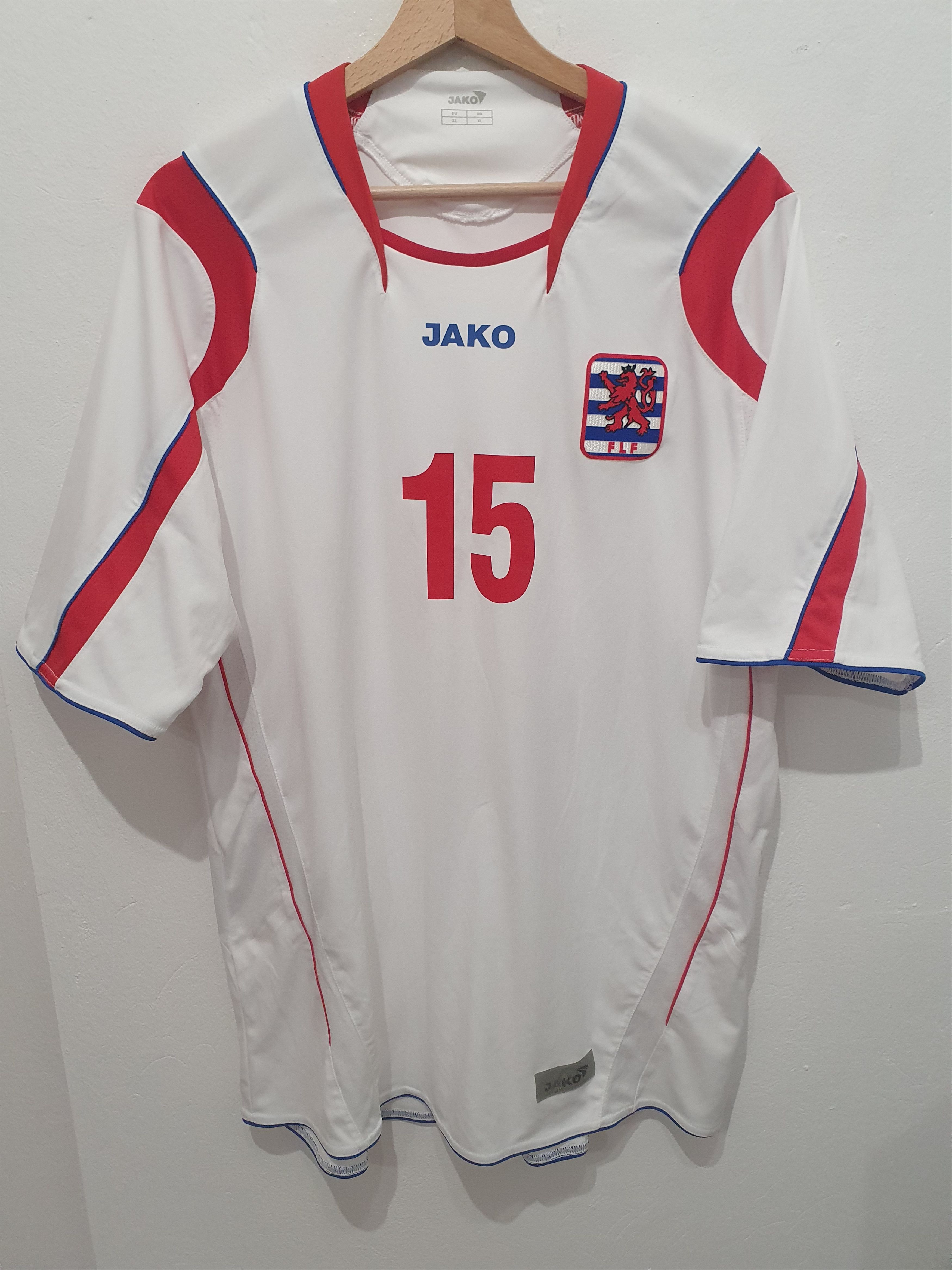 image of Jako Luxembourg Size XL Football Shirt Soccer Jersey in White, Men's