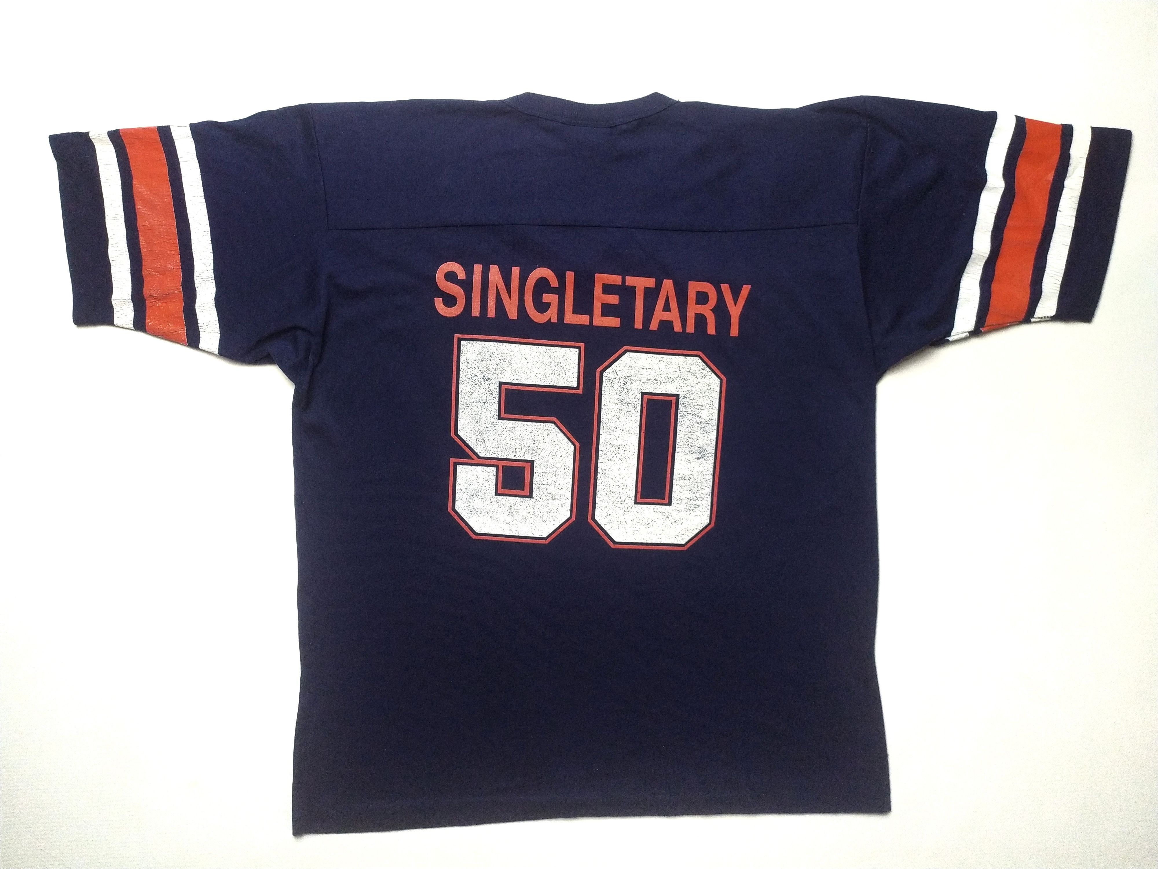 NFL 80s Vintage Mike Singletary 50 Chicago Bears Jersey T-shirt Size US XL / EU 56 / 4 - 1 Thumbnail
