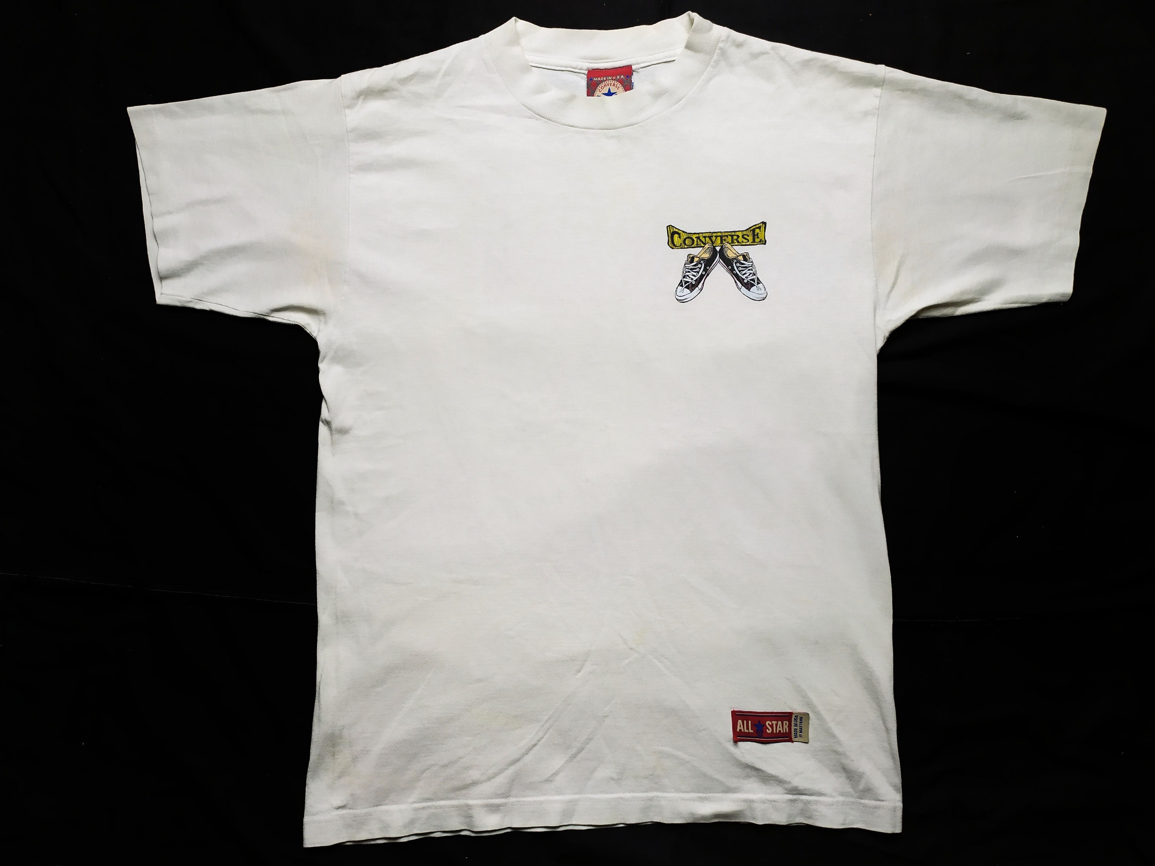Converse Vintage 90's Converse Tee Made In USA Print Size US M / EU 48-50 / 2 - 1 Thumbnail