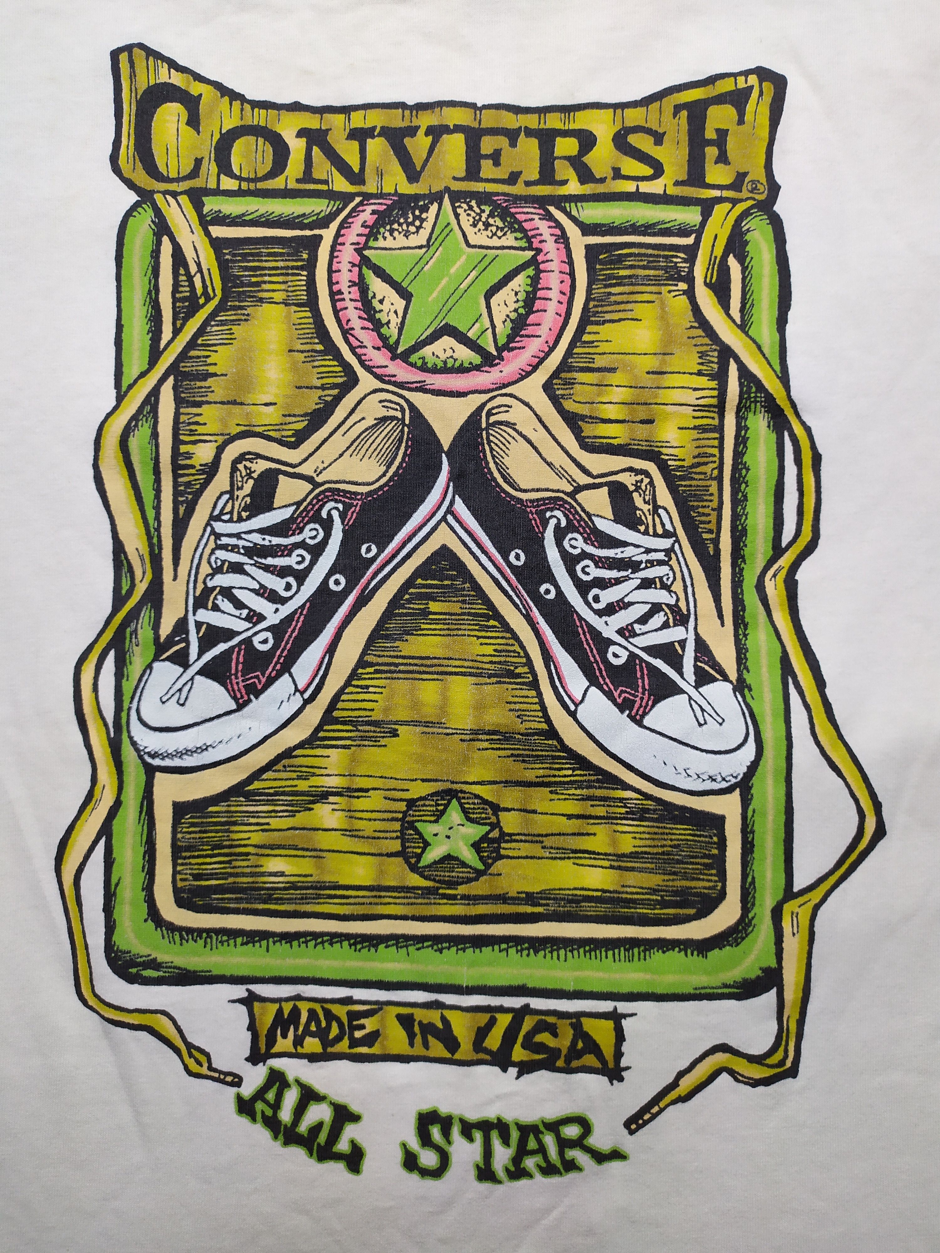 Converse Vintage 90's Converse Tee Made In USA Print Size US M / EU 48-50 / 2 - 11 Thumbnail
