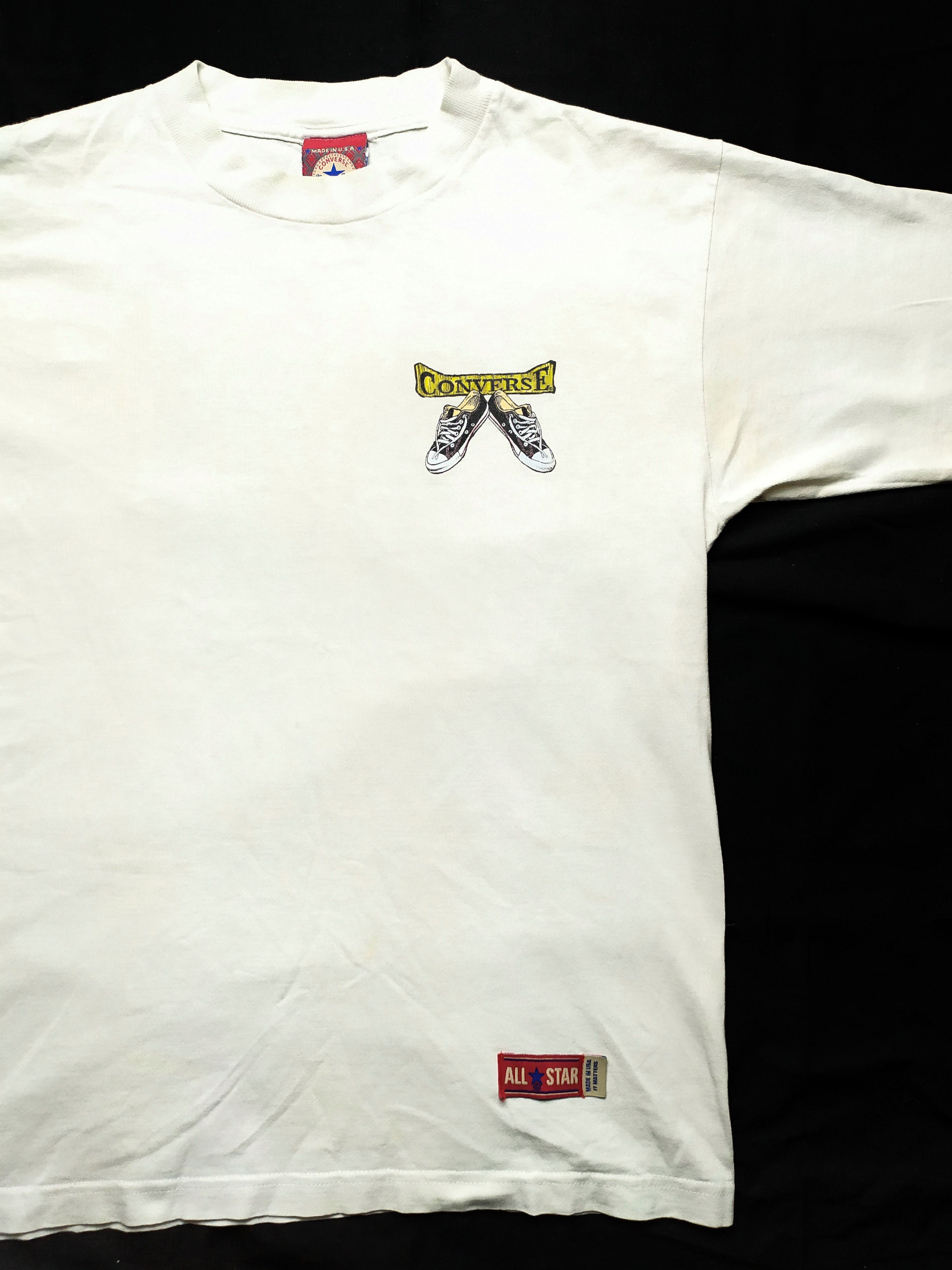 Converse Vintage 90's Converse Tee Made In USA Print Size US M / EU 48-50 / 2 - 2 Thumbnail