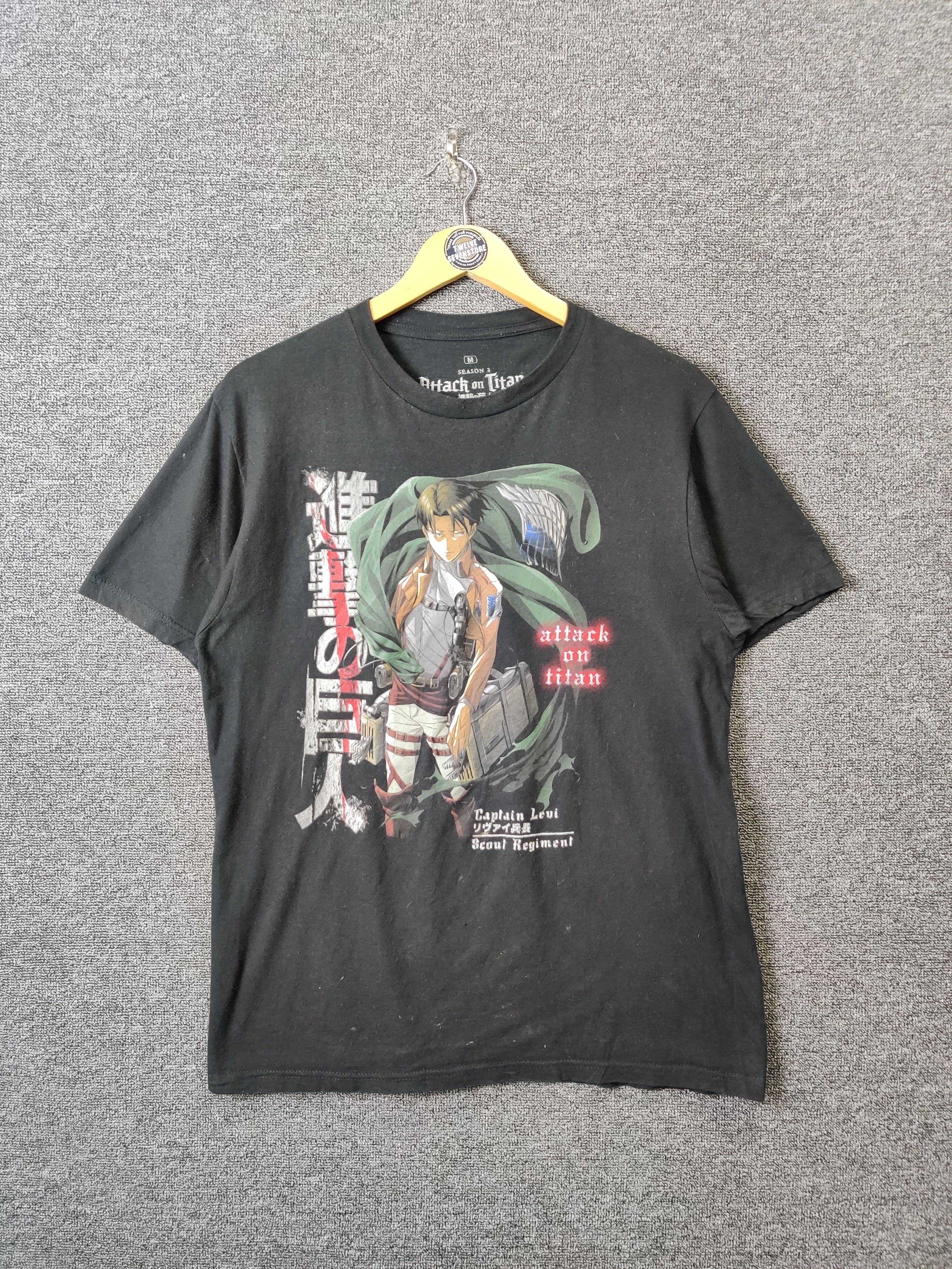 Anime Vintage Attack On Titan Japan Anime Tee Tshirt Size US M / EU 48-50 / 2 - 1 Thumbnail