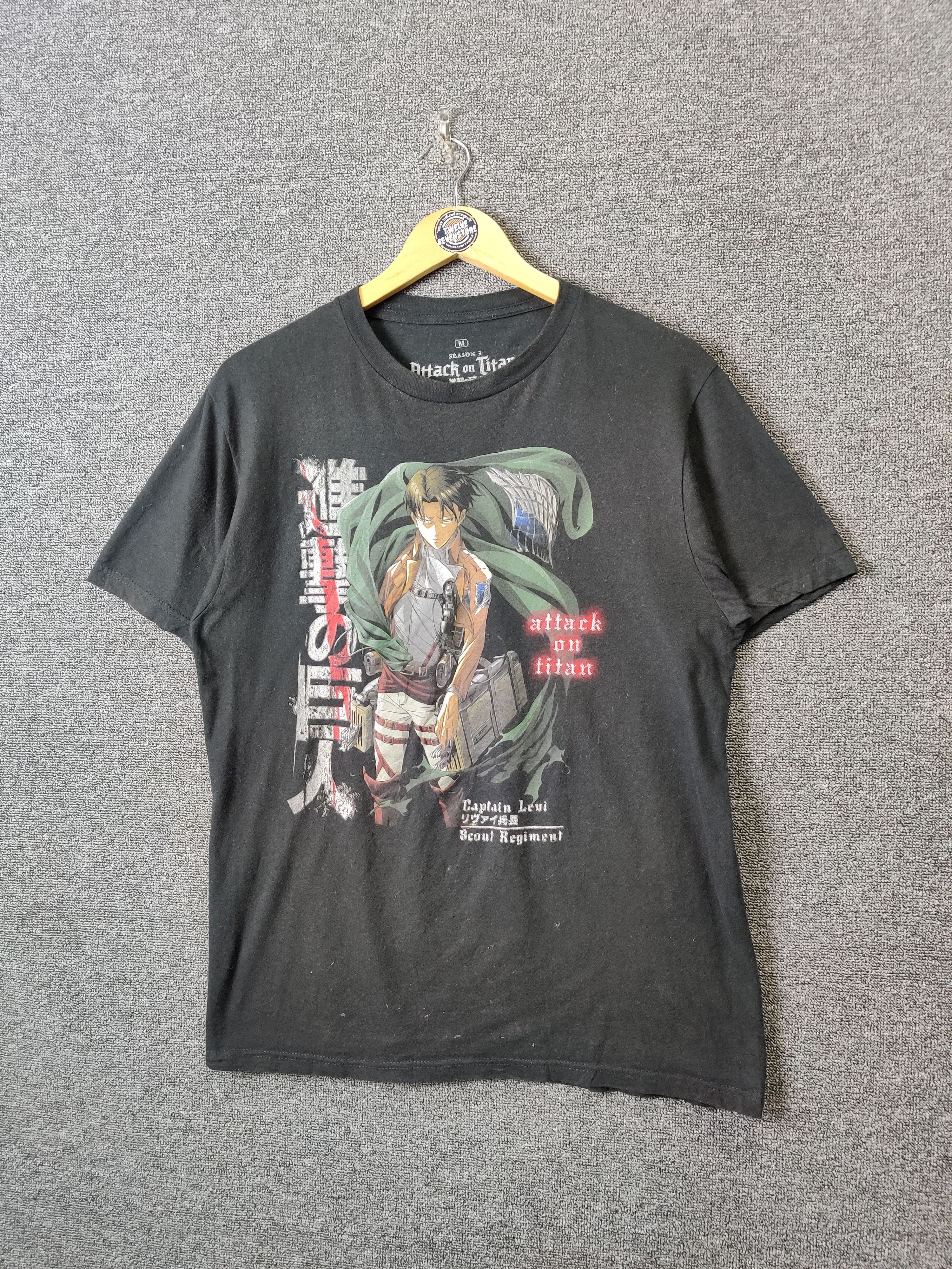 Anime Vintage Attack On Titan Japan Anime Tee Tshirt Size US M / EU 48-50 / 2 - 2 Thumbnail