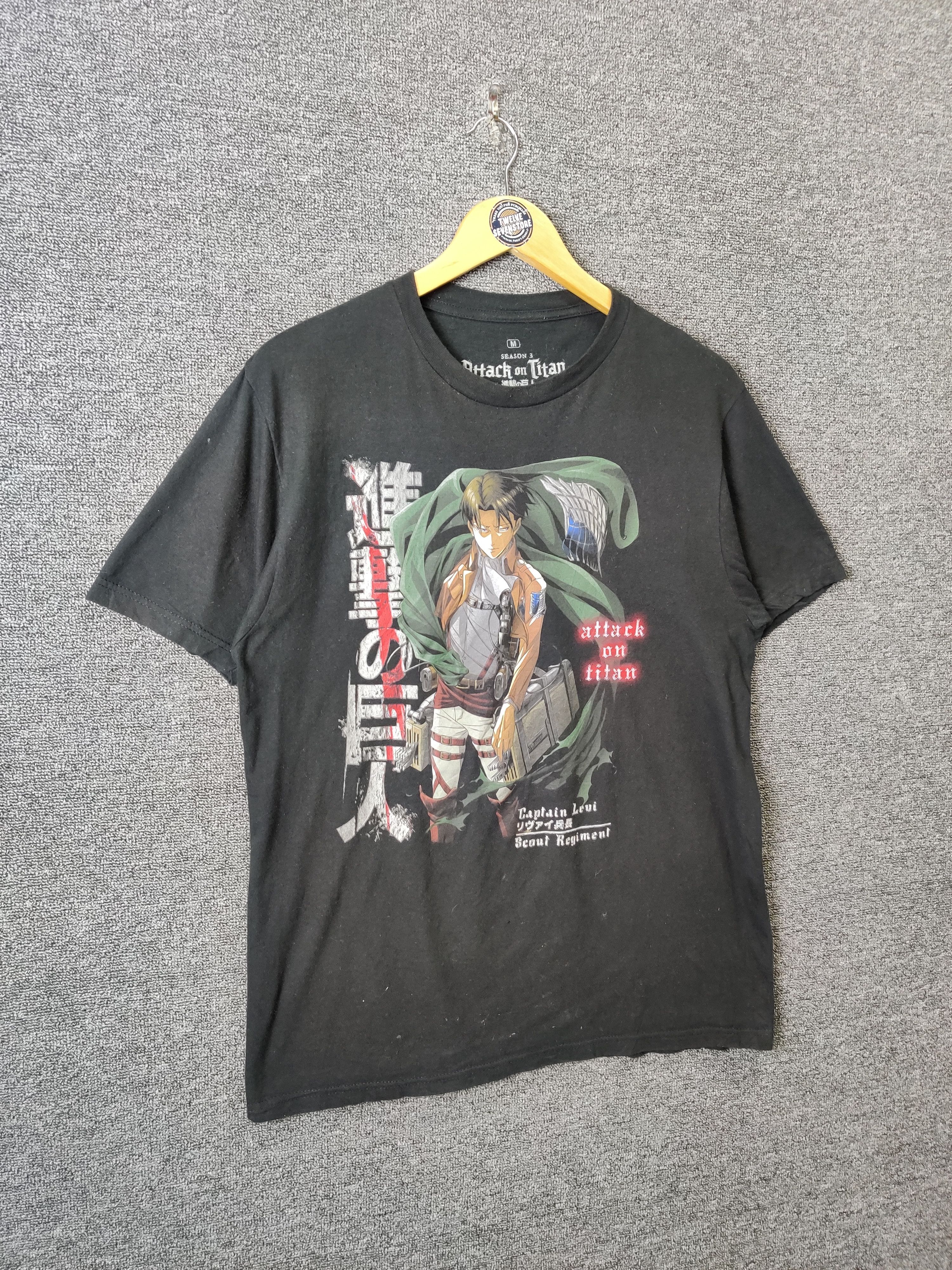 Anime Vintage Attack On Titan Japan Anime Tee Tshirt Size US M / EU 48-50 / 2 - 6 Thumbnail