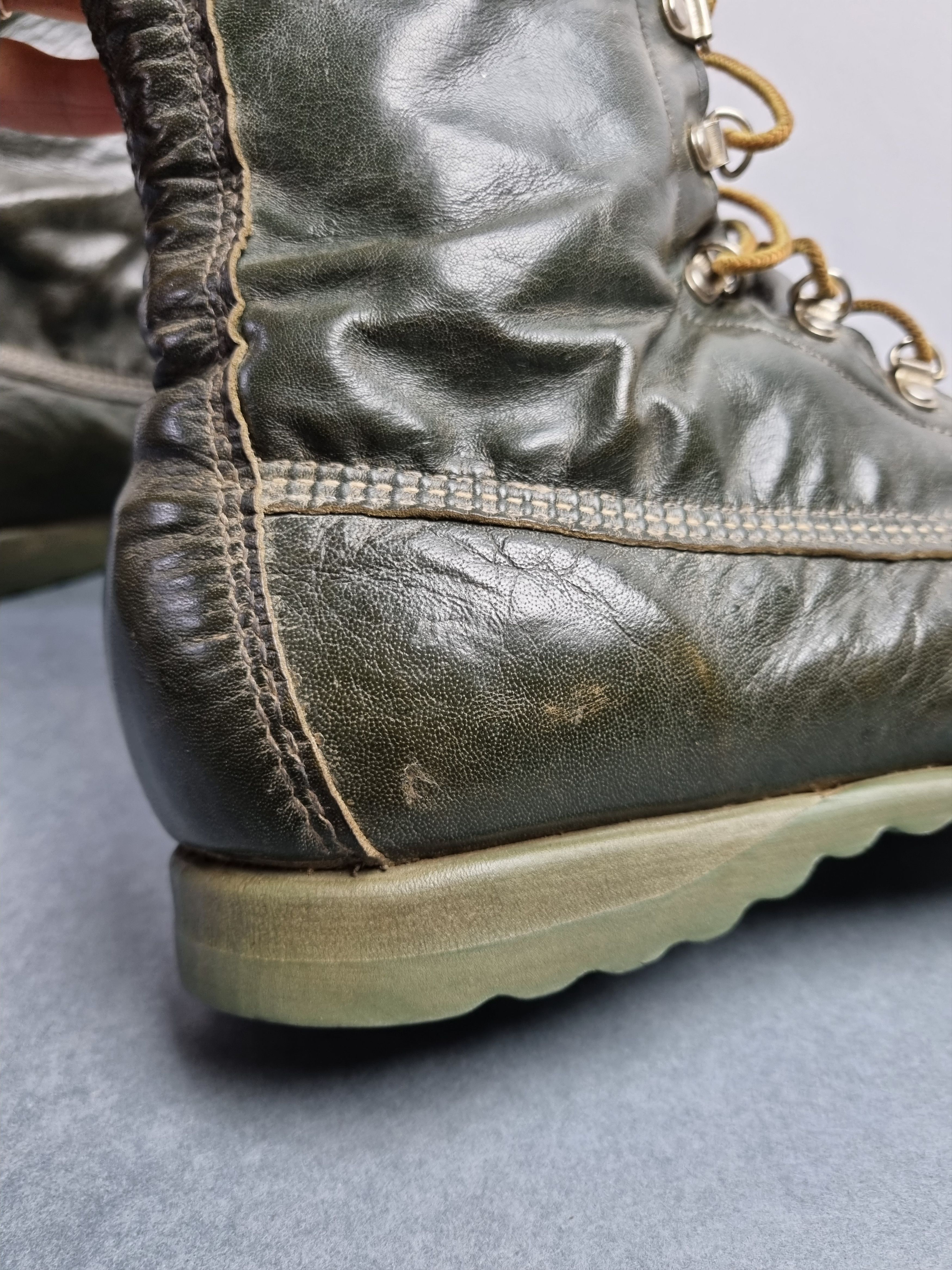Sears × Vintage 70s Sears Ted Williams Kangaroo Leather Green Boots Size US 8.5 / EU 41-42 - 10 Thumbnail