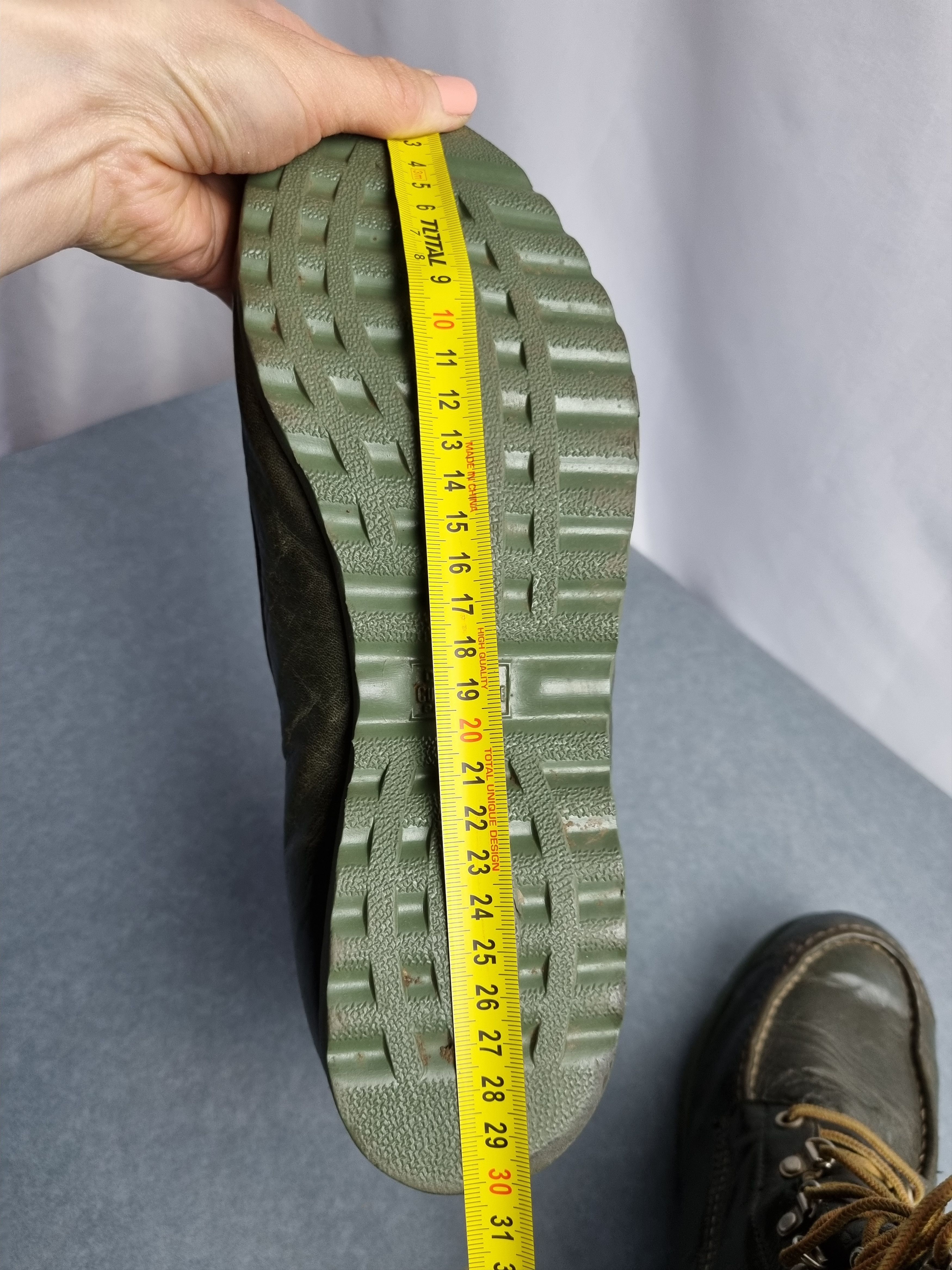 Sears × Vintage 70s Sears Ted Williams Kangaroo Leather Green Boots Size US 8.5 / EU 41-42 - 17 Thumbnail